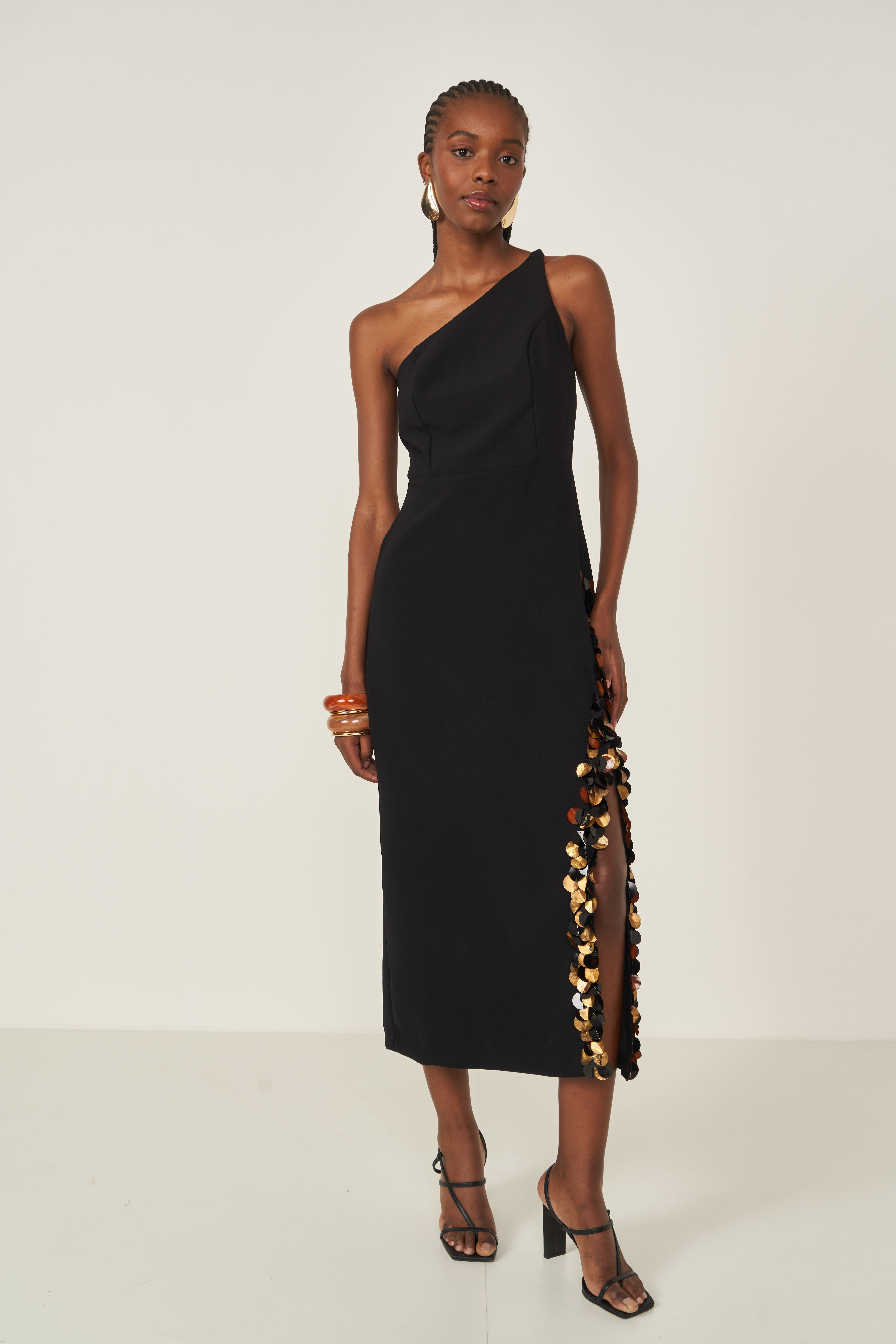 VESTIDO COLCCI G PRETO