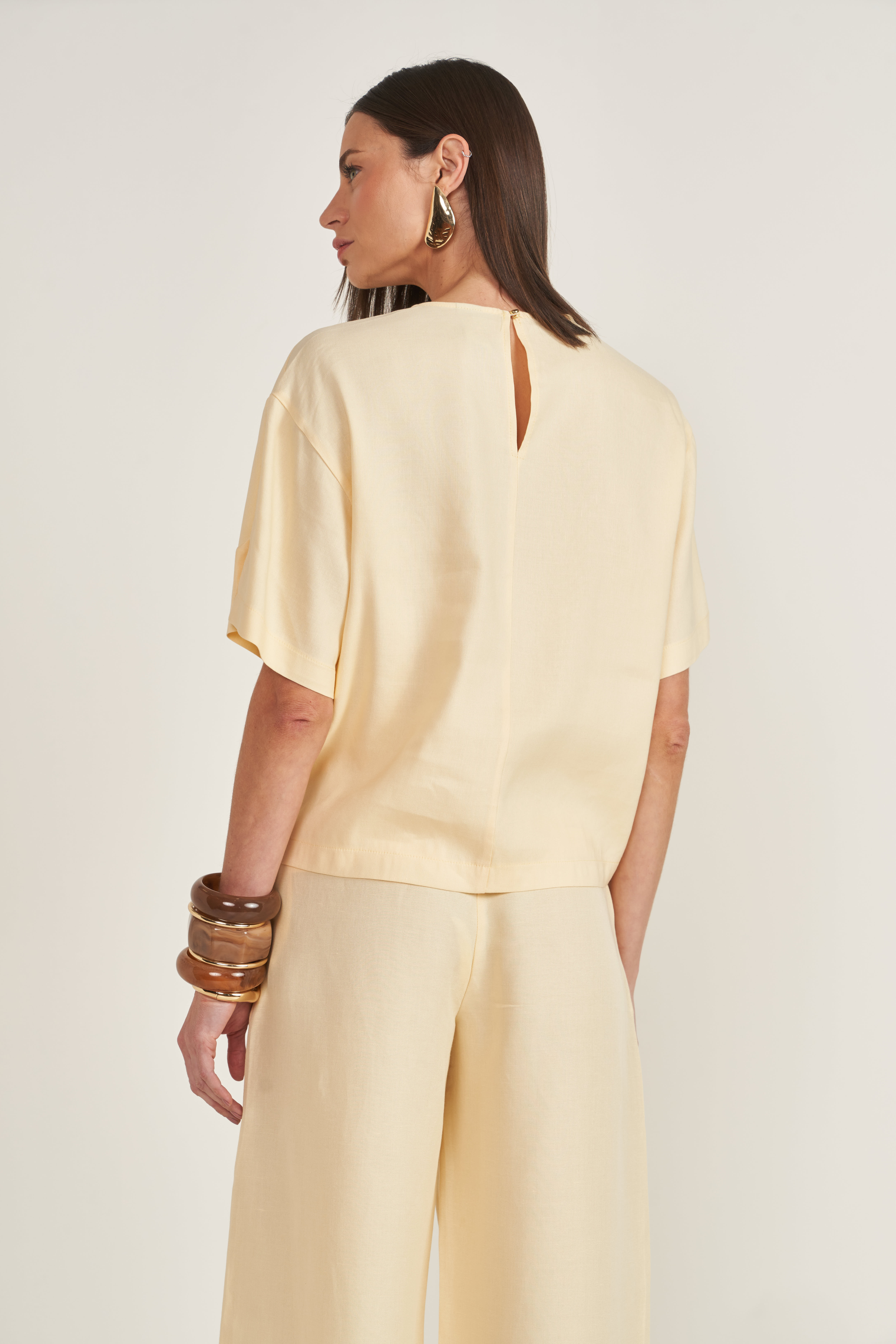CAMISETA LINHO G BEGE BRISTOL