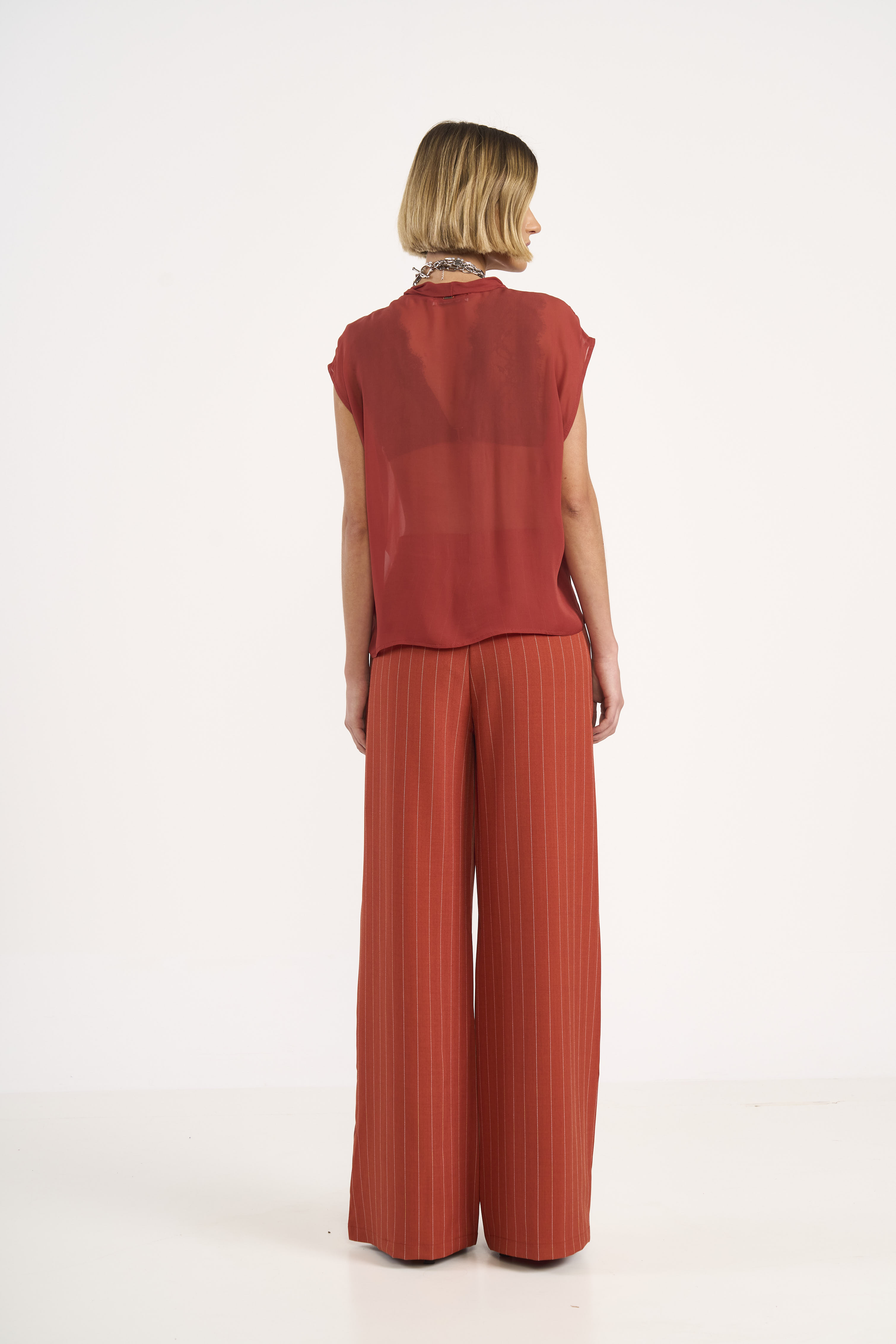 BLUSA COLCCI P MARROM BRICKLAN
