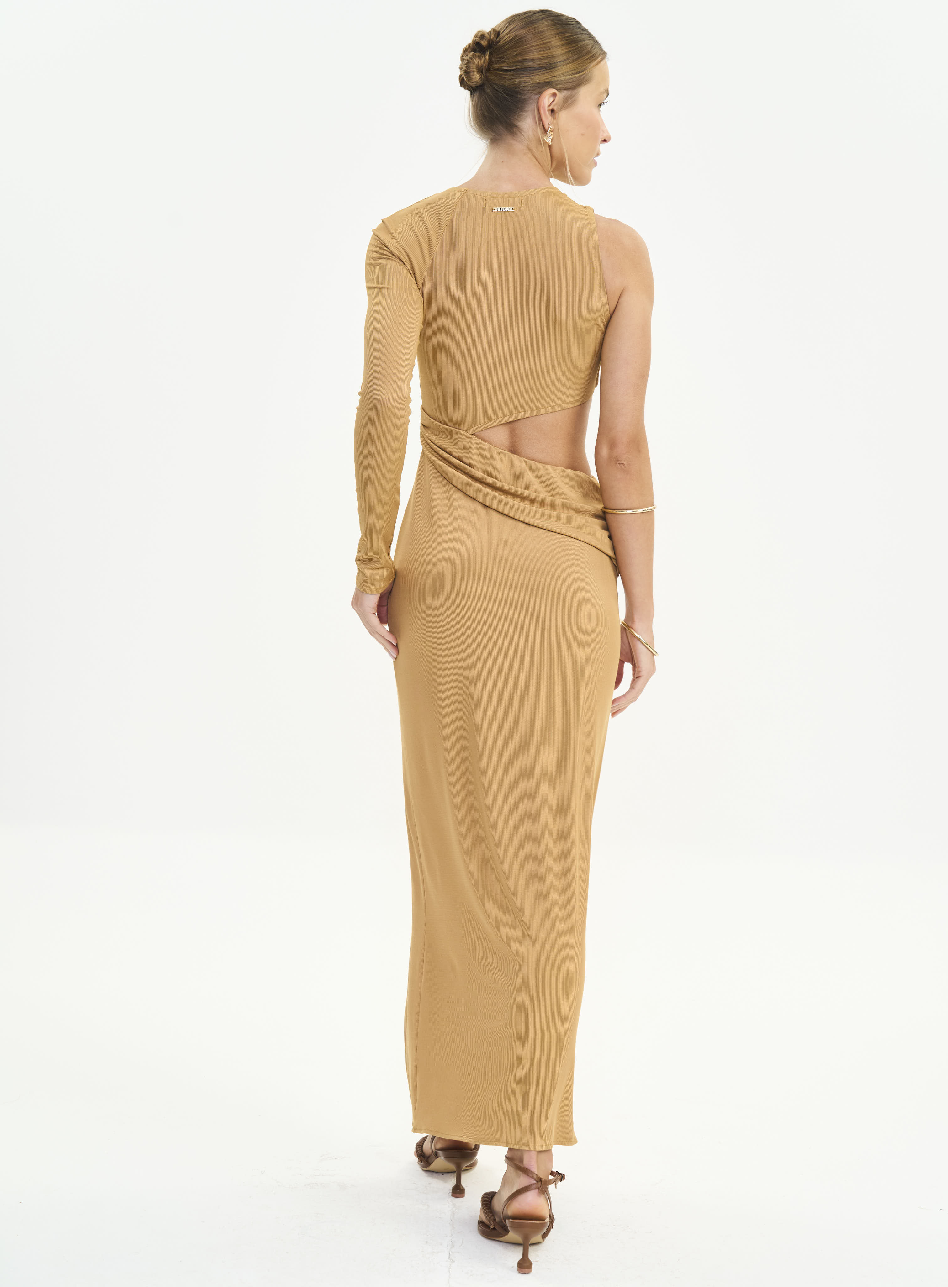 VESTIDO COLCCI M MARROM FEIJO