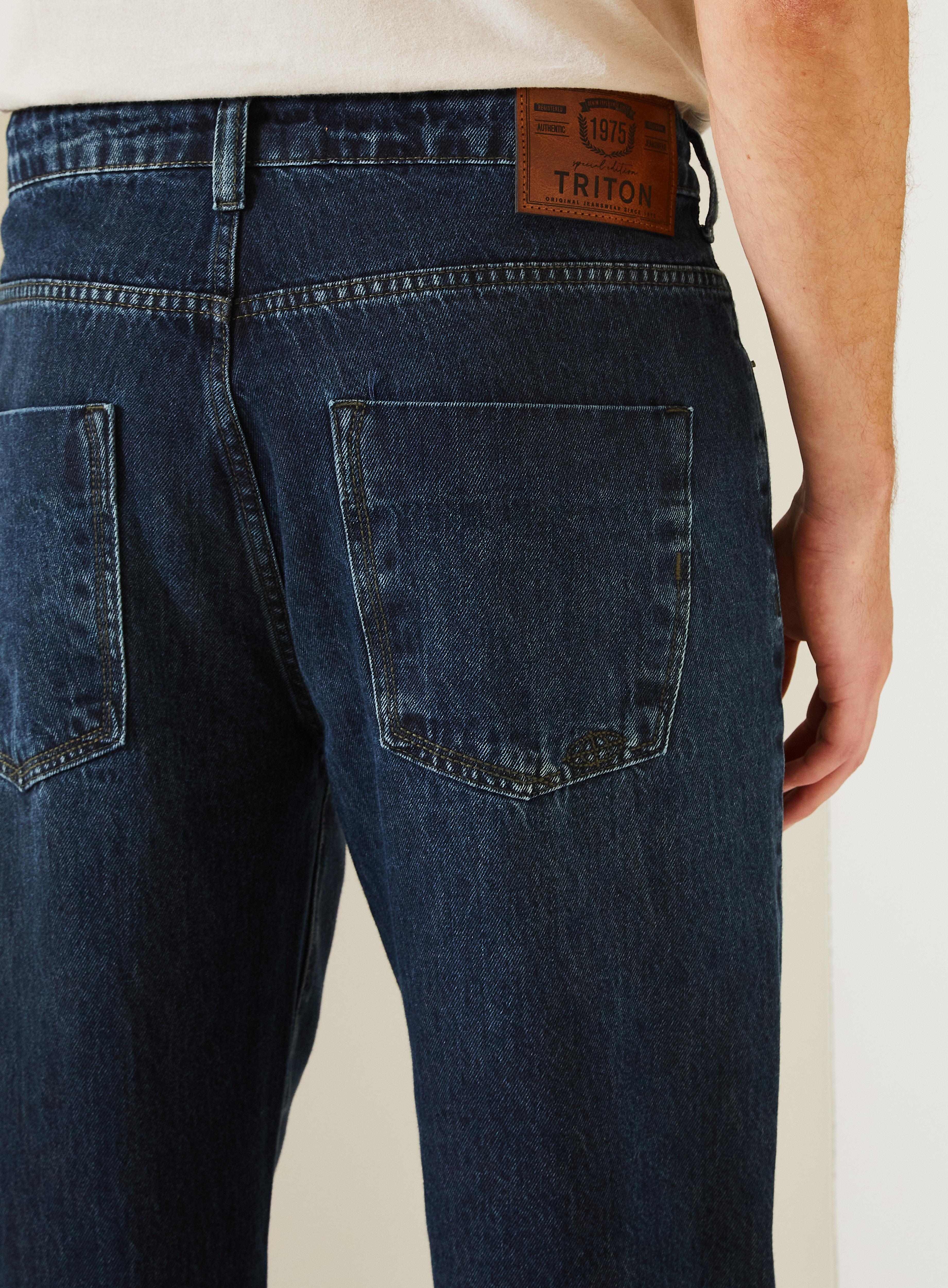 CALÇA JEANS RETA 42 INDIGO