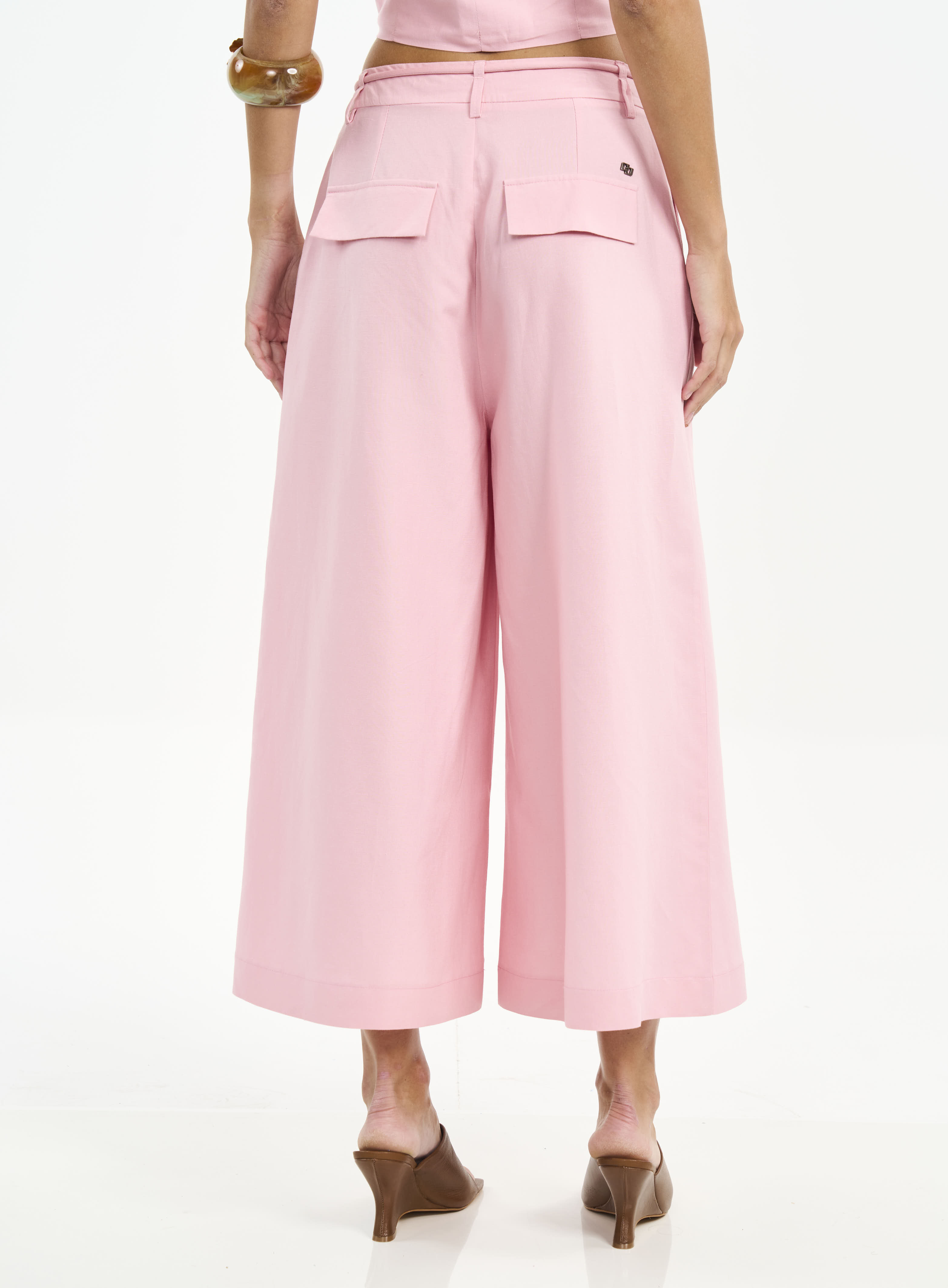 CALÇA LINHO P ROSA ICE PINK