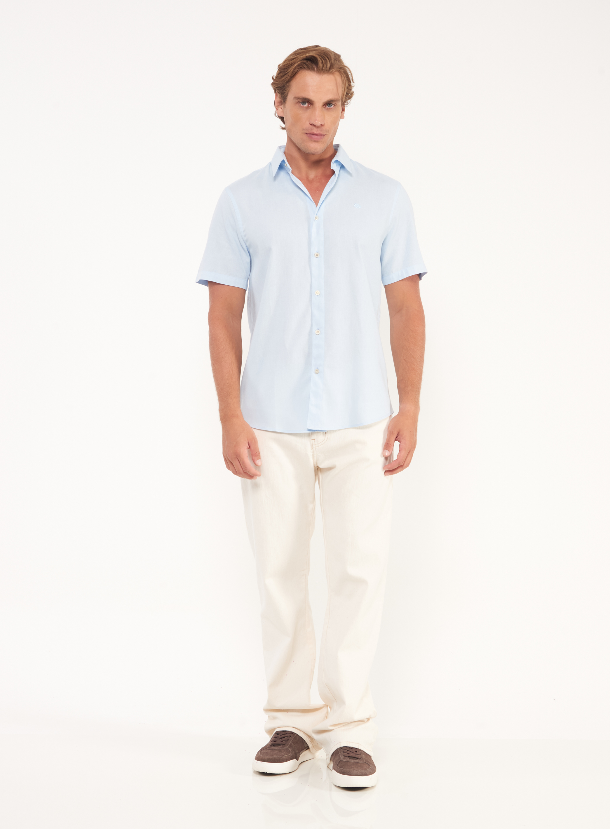CAMISA LINHO RELAX G AZUL ELÚREO