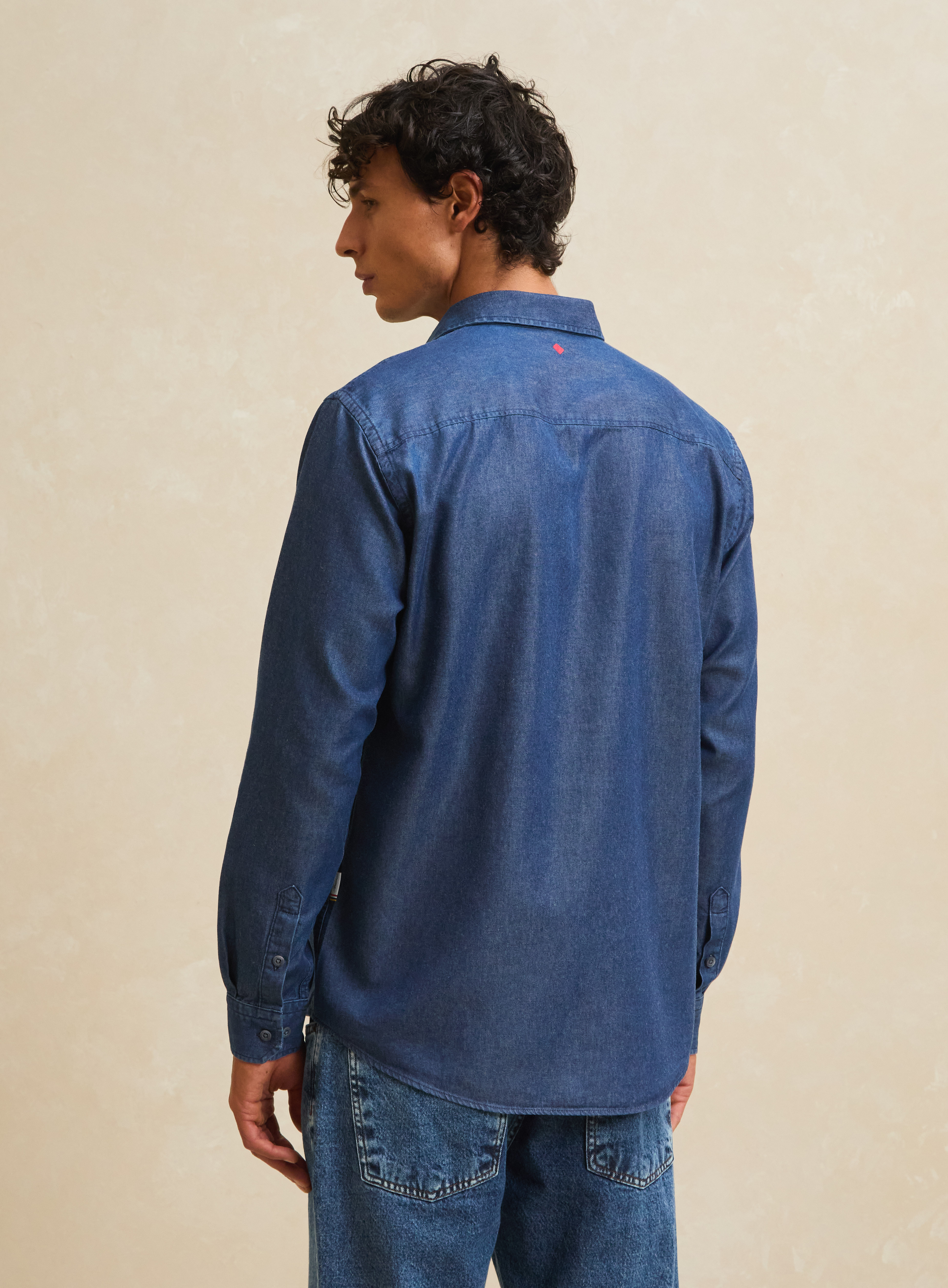 CAMISA JEANS RELAX GG INDIGO