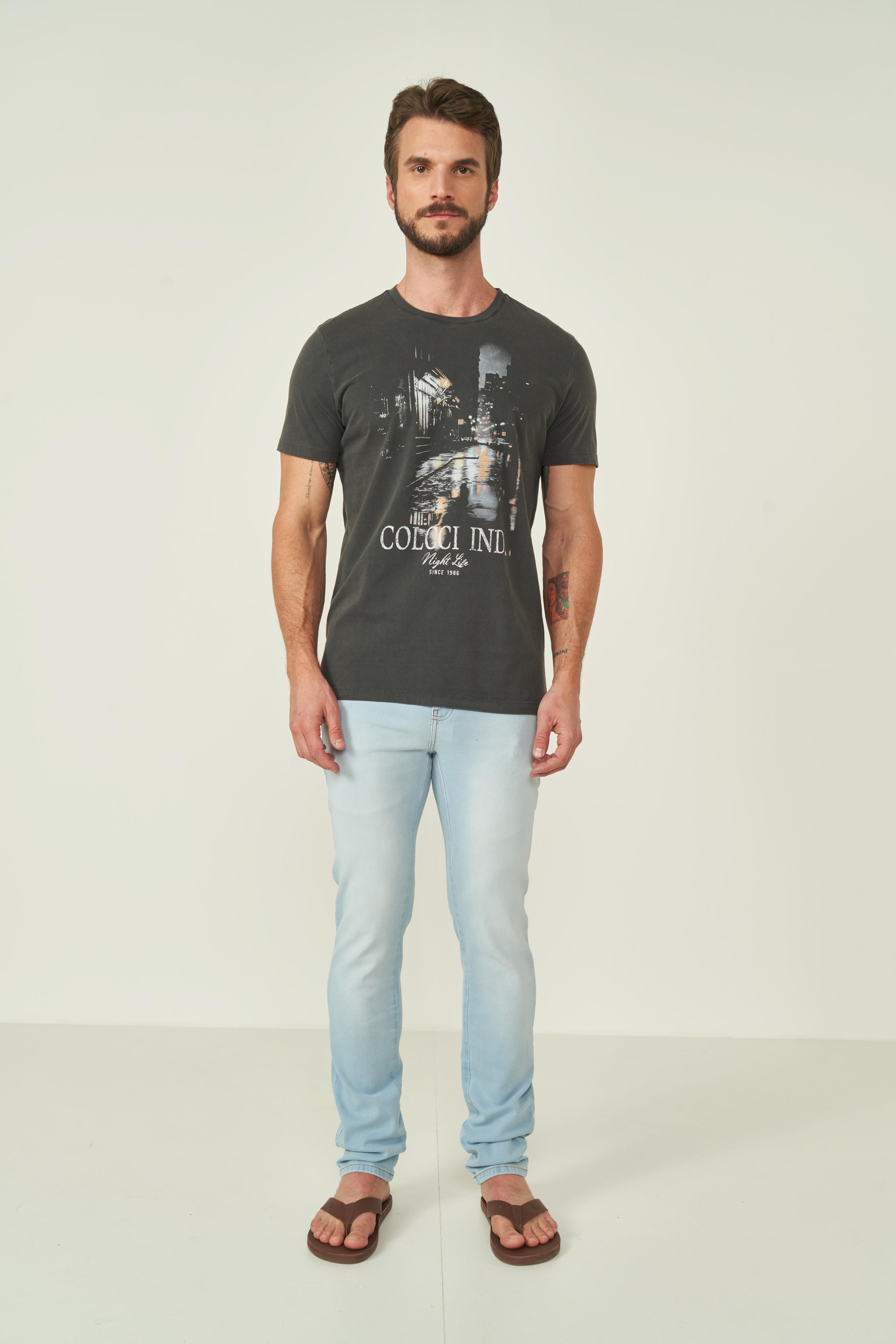 CAMISETA COLCCI G PRETO