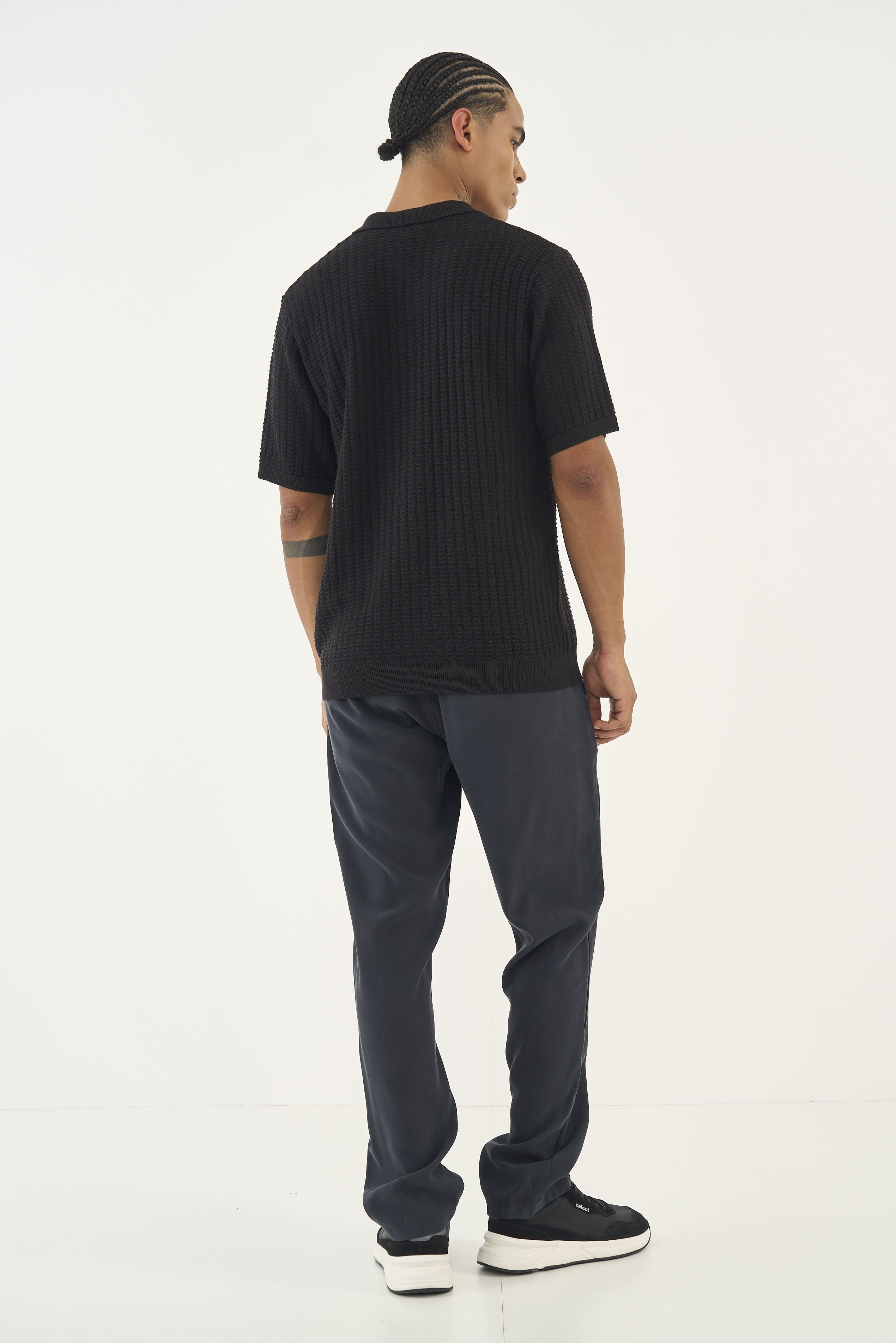 POLO TRICÔ G PRETO