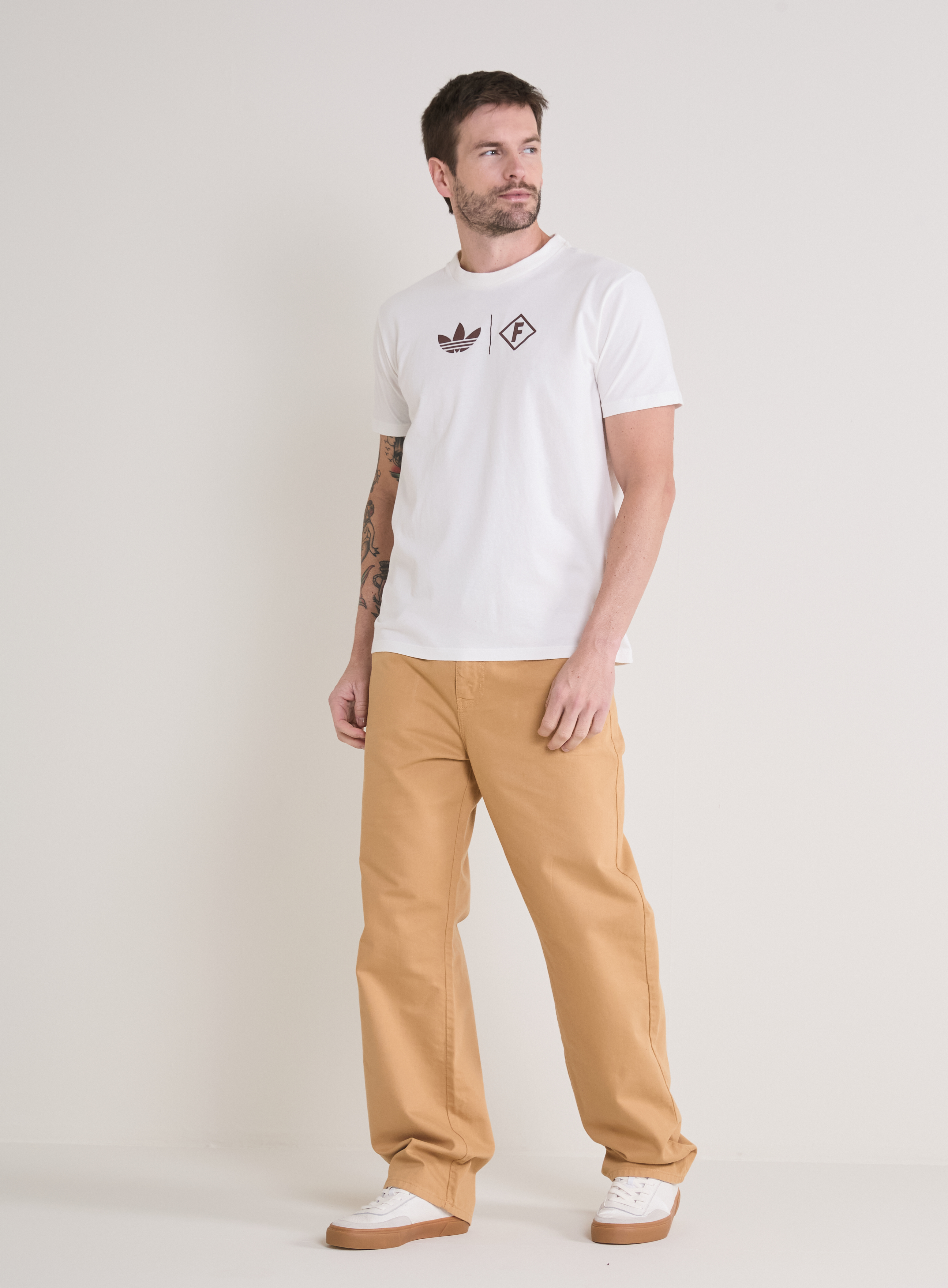 CALÇA SARJA MALTA 38 BEGE TAG