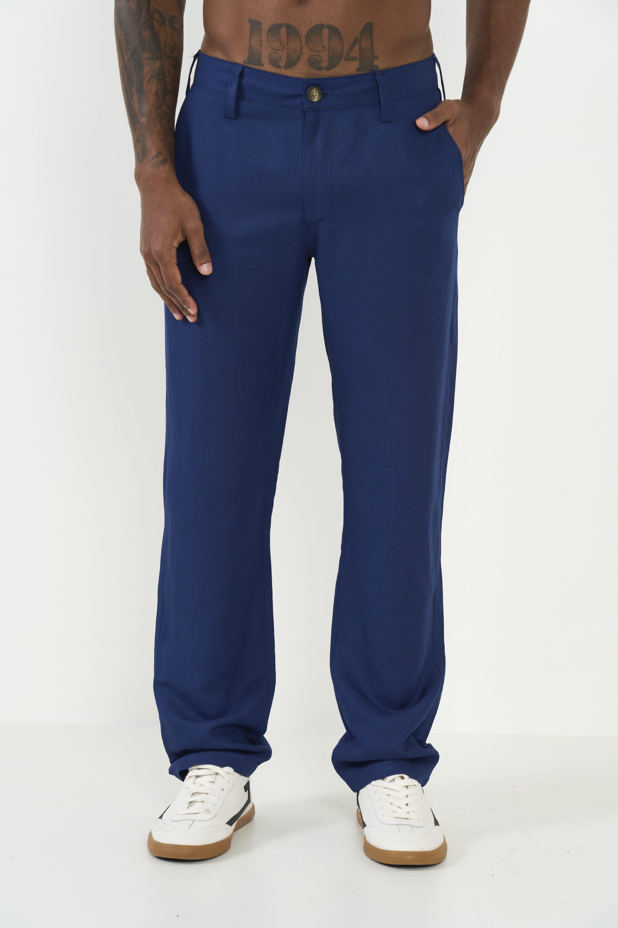 CALÇA LINHO G AZUL DARKNESS