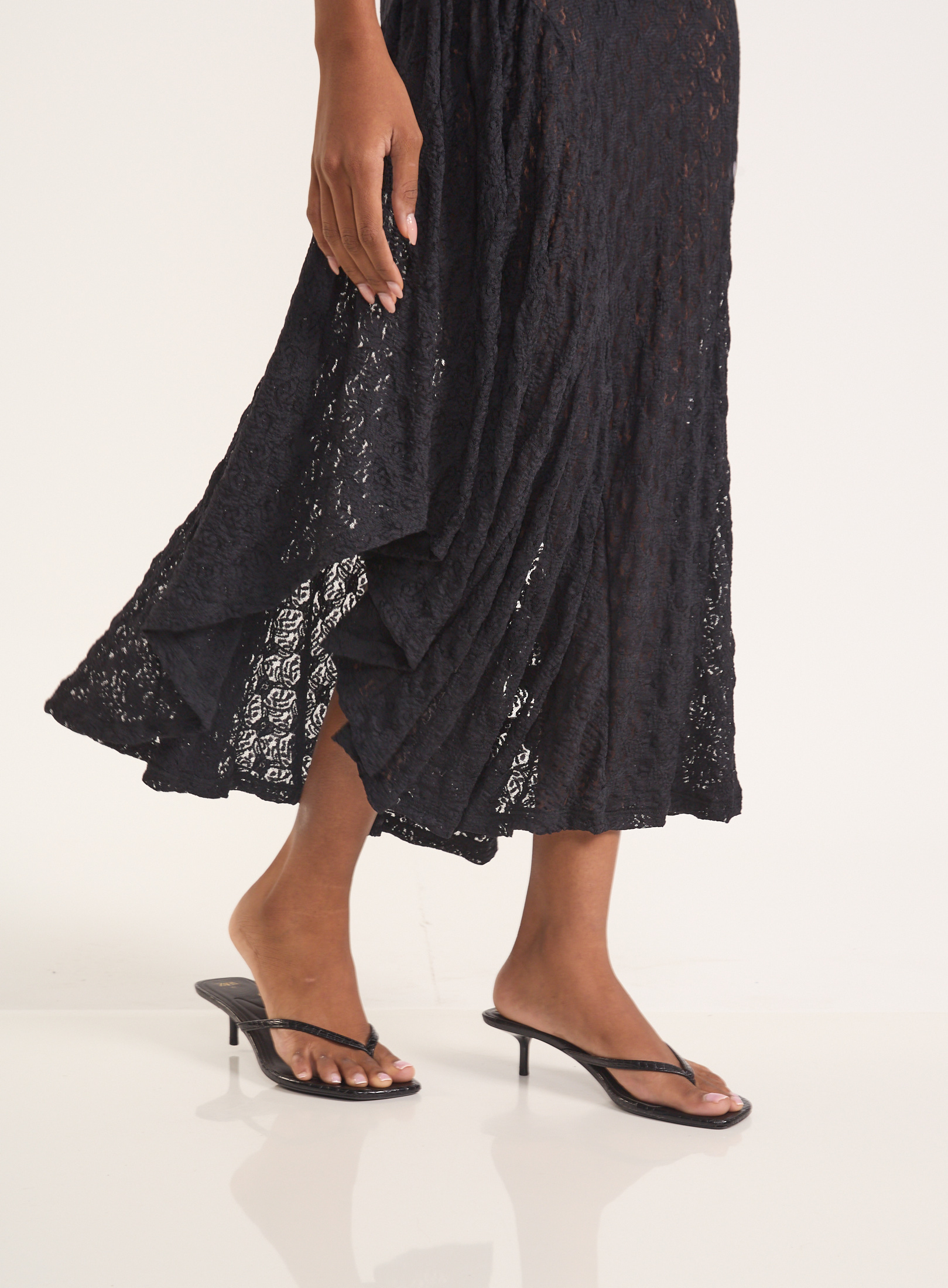 VESTIDO RENDA P PRETO