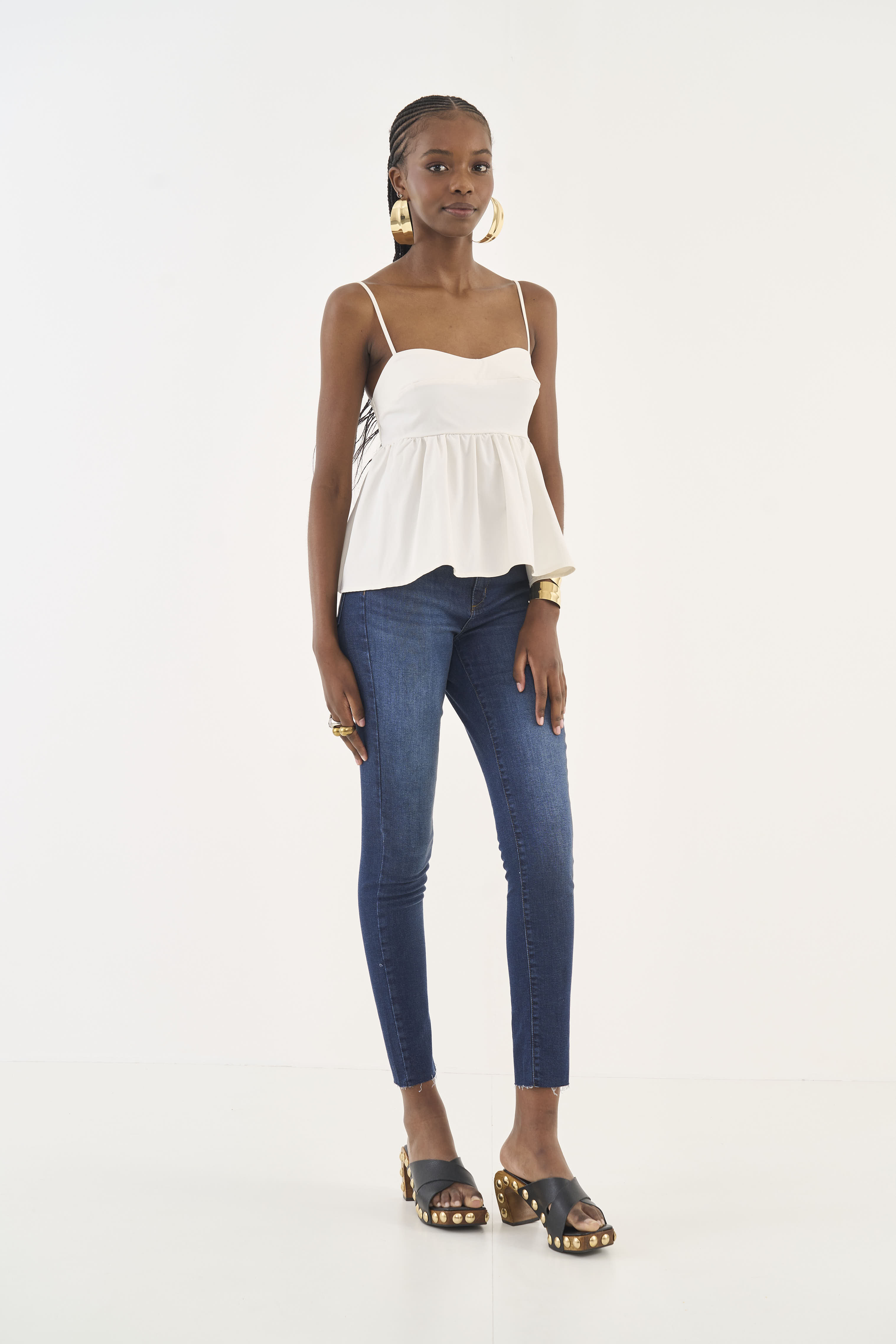 CALÇA JEANS BRUNA STRETCH 46 INDIGO