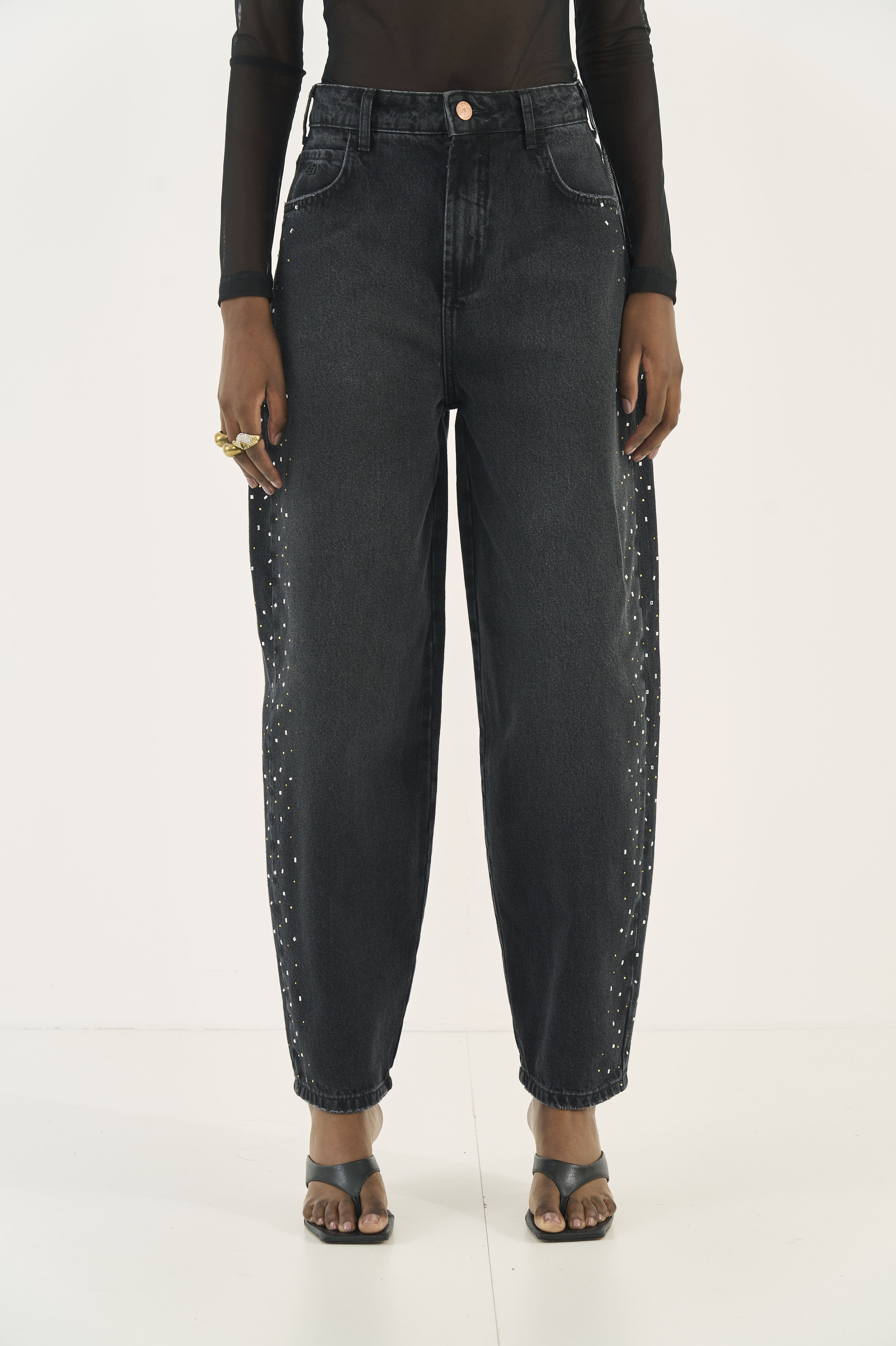 CALÇA JEANS JOANA BARRIL 44 IND.PRETO