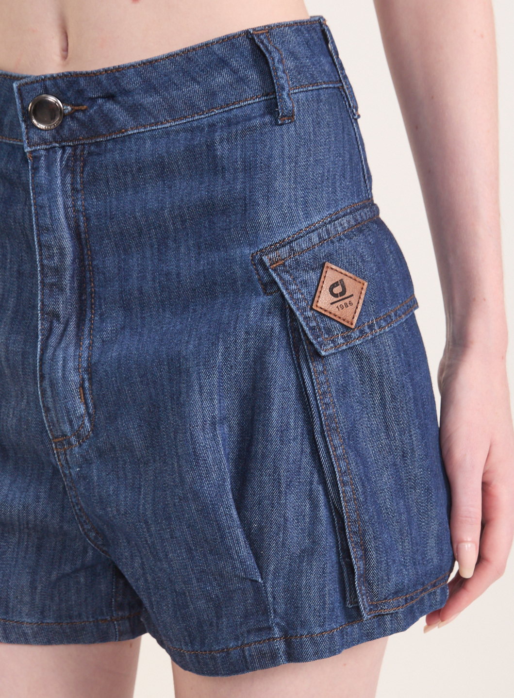 SHORT JEANS 34 INDIGO