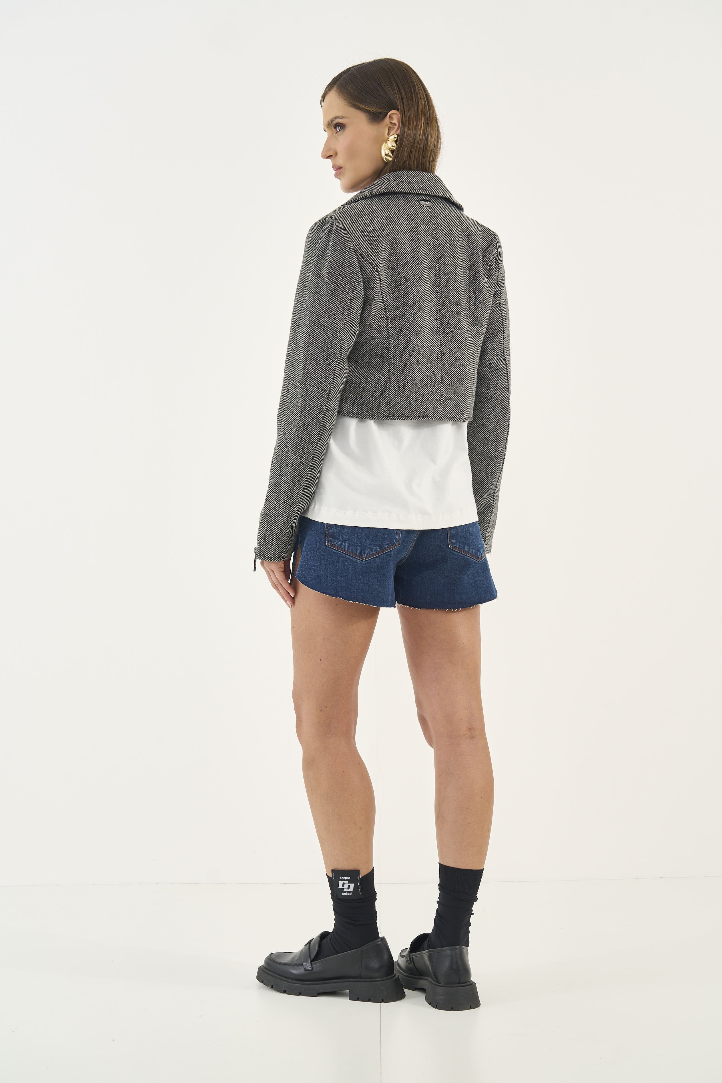 JAQUETA COLCCI M BRANCO/PRETO