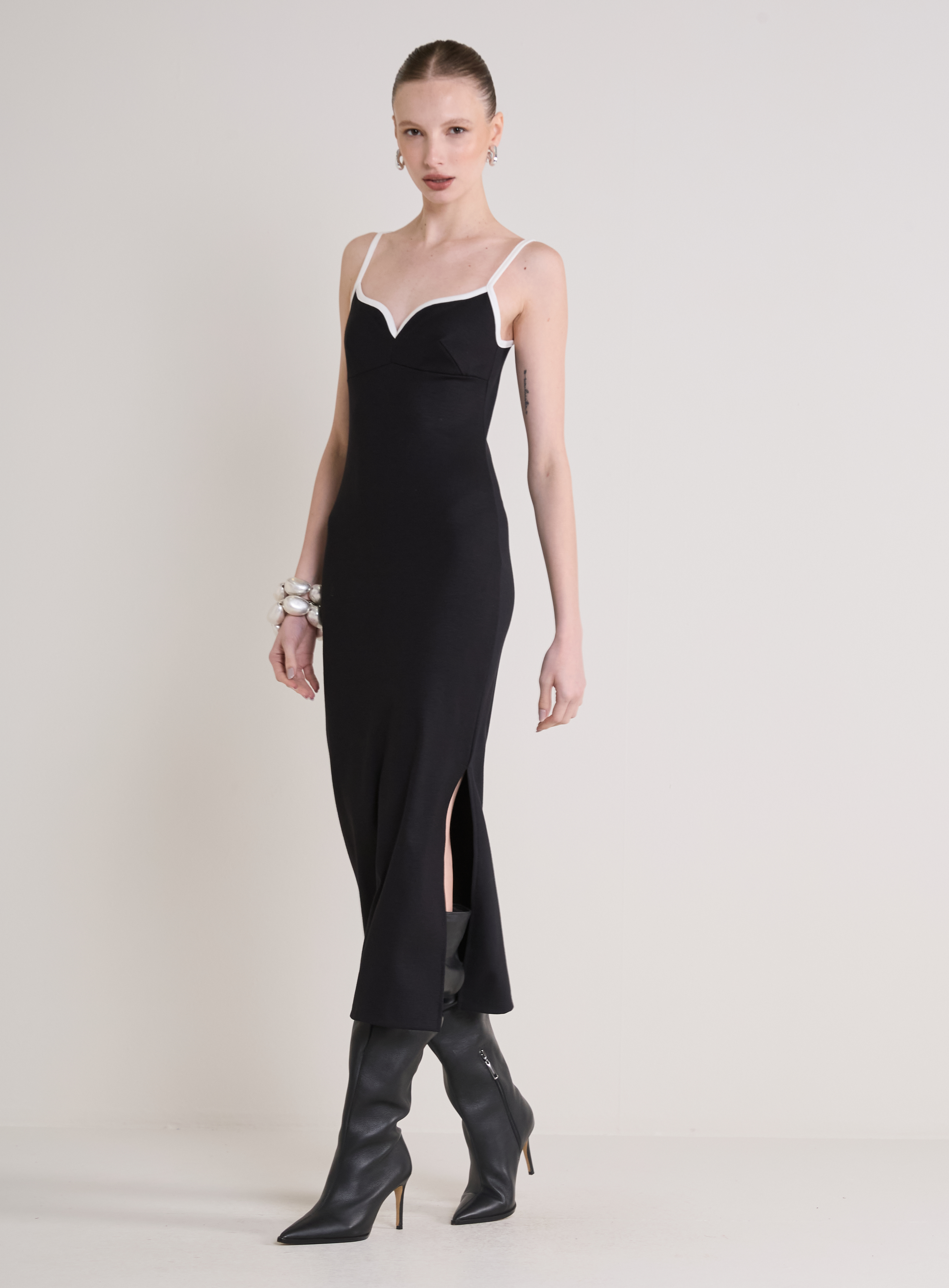 VESTIDO FORUM G PRETO/SHELL