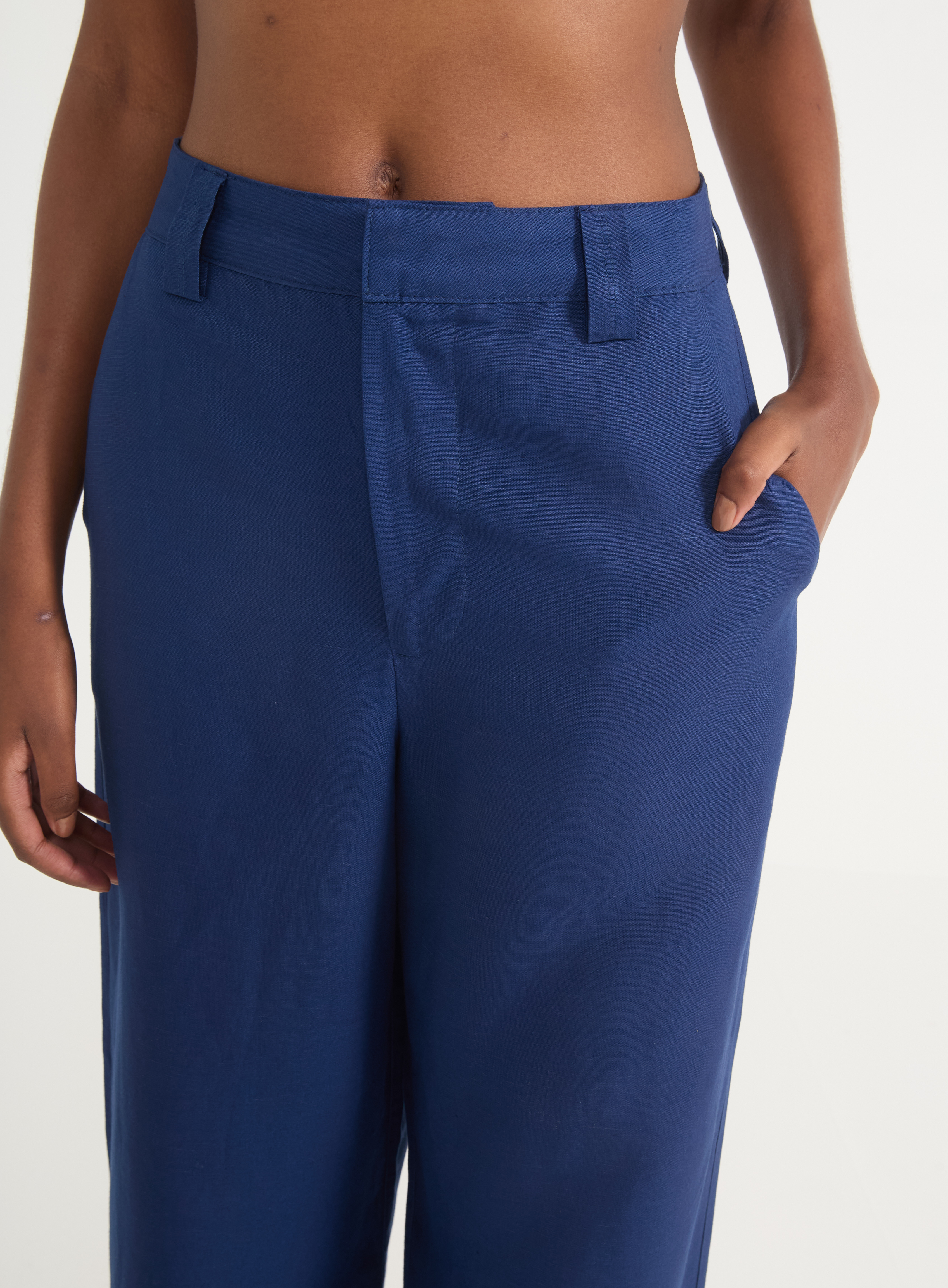 CALÇA LINHO G AZUL DARKNESS