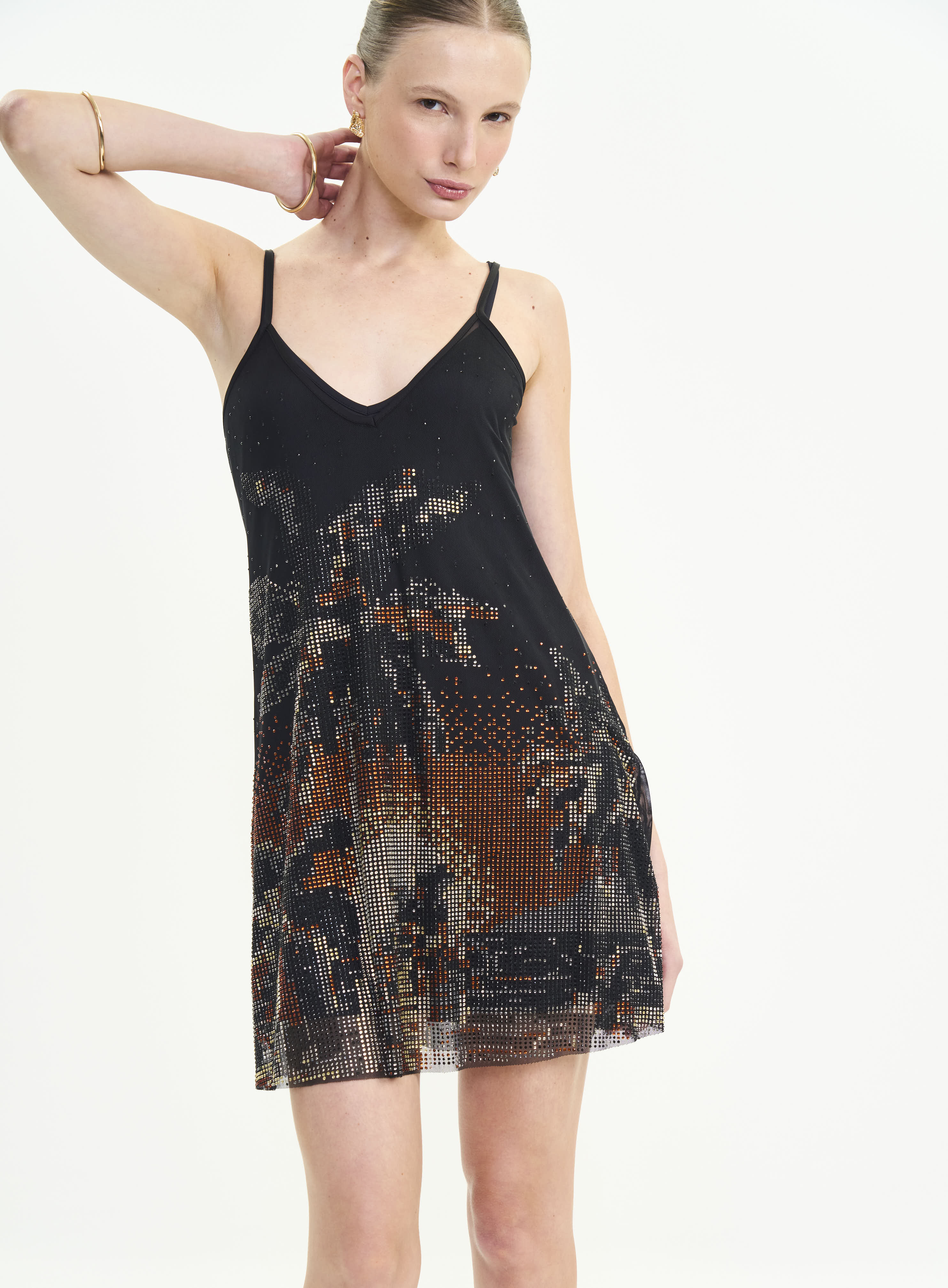 VESTIDO TULE M PRETO