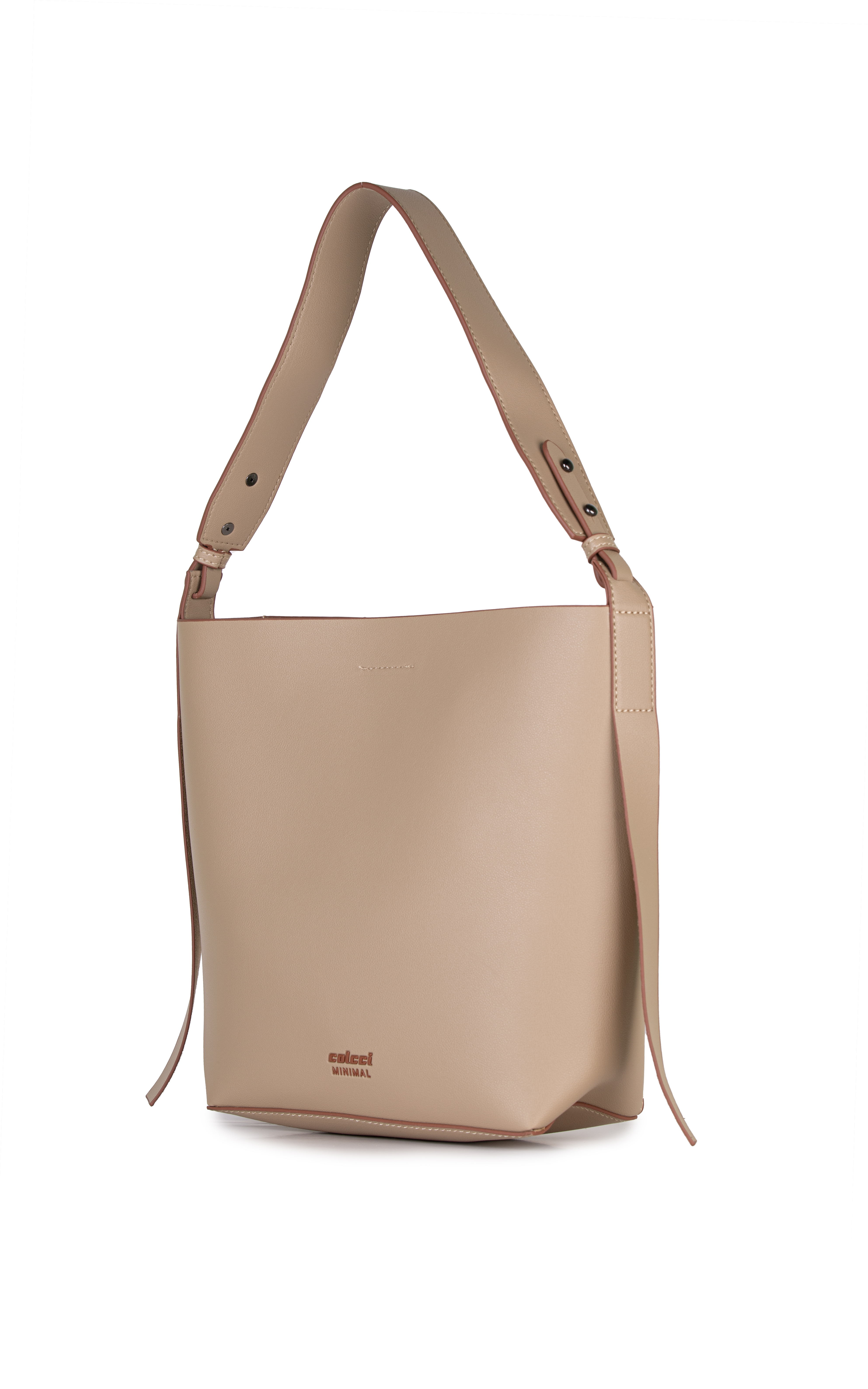 BOLSA COLCCI FEM BUCKET MINIMAL U BEGE FLAVO