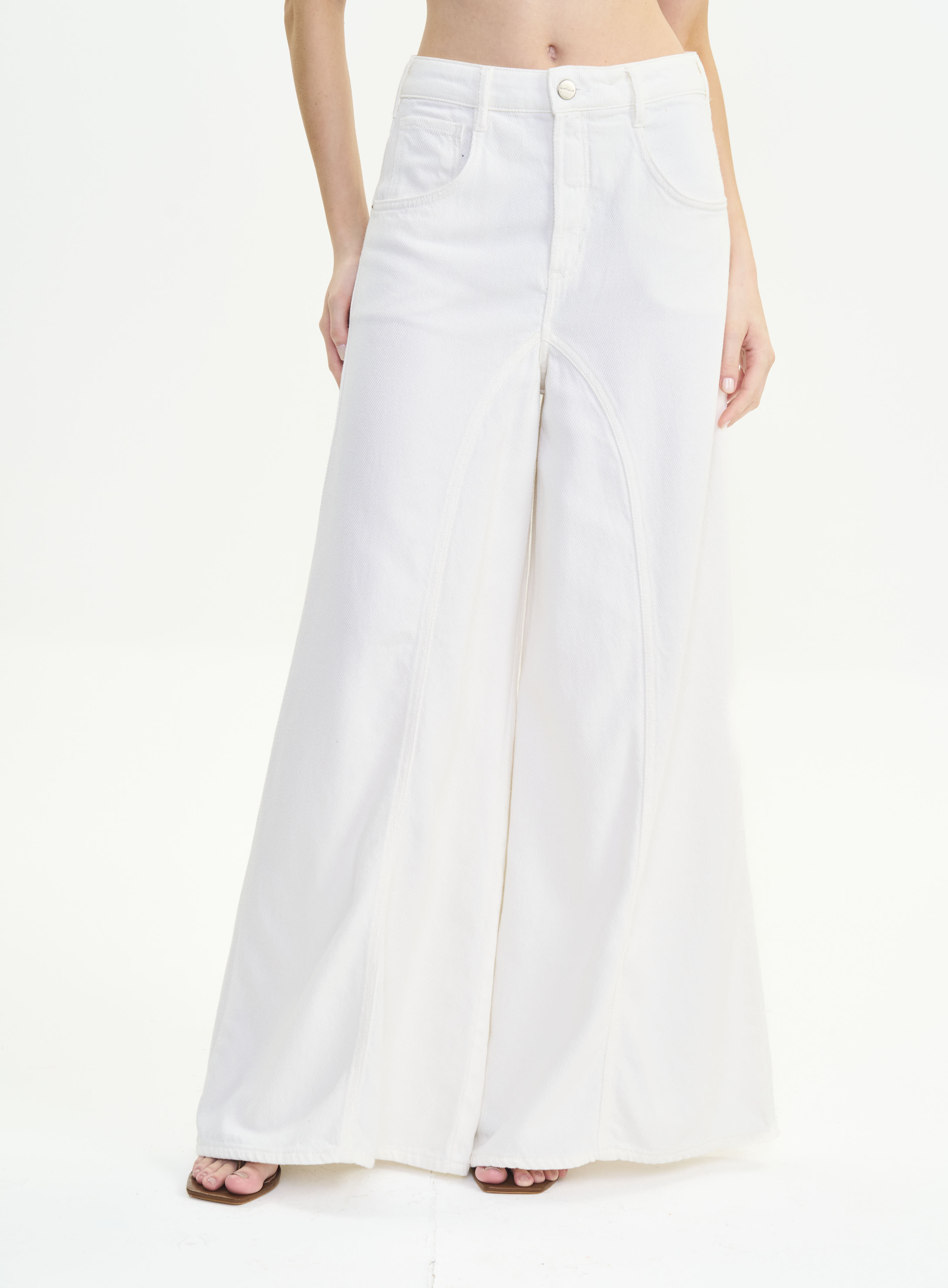 CALÇA SARJA BRUNA LOW 34 OFF SHELL