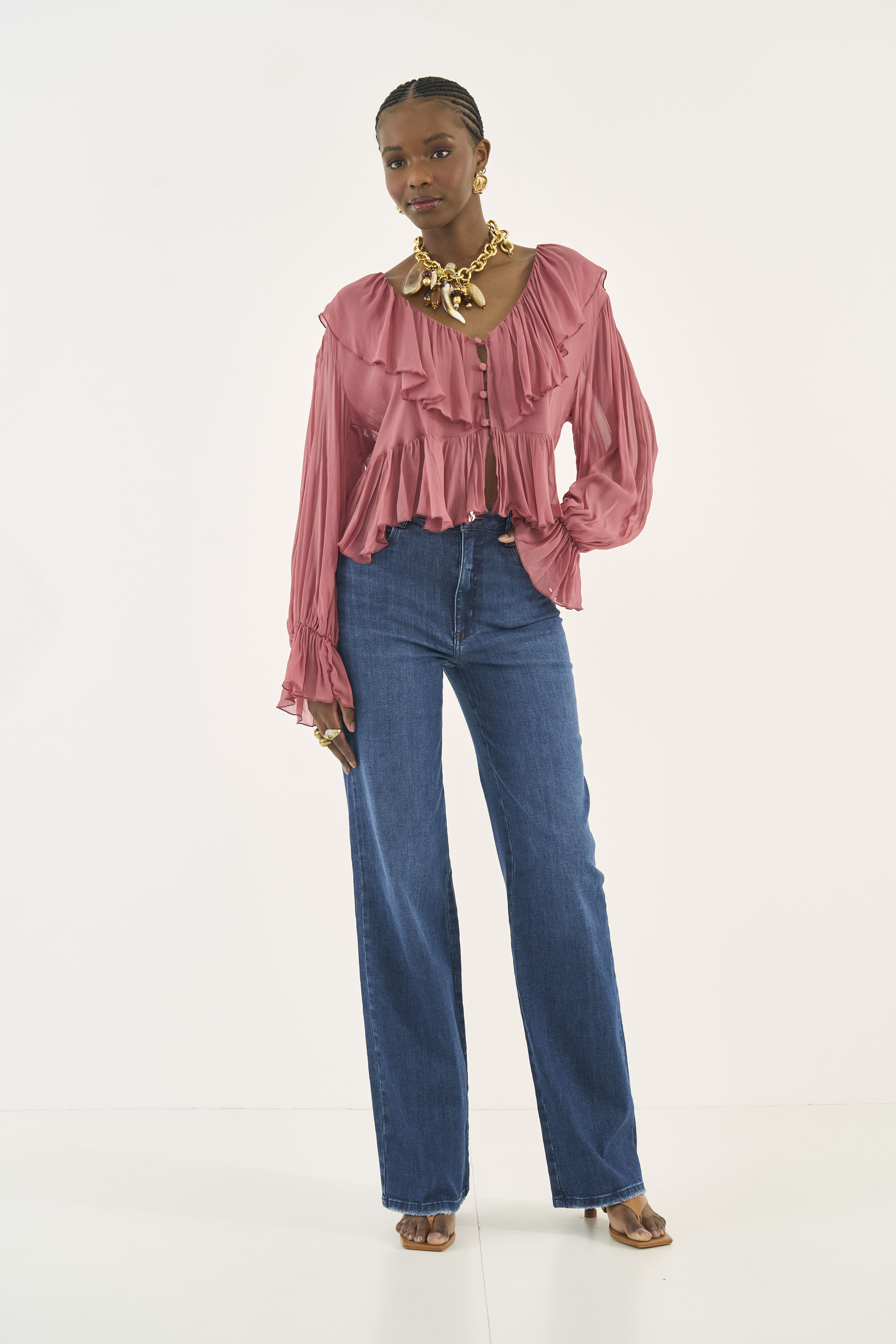 CALÇA JEANS JULIETTE STRETCH 44 INDIGO