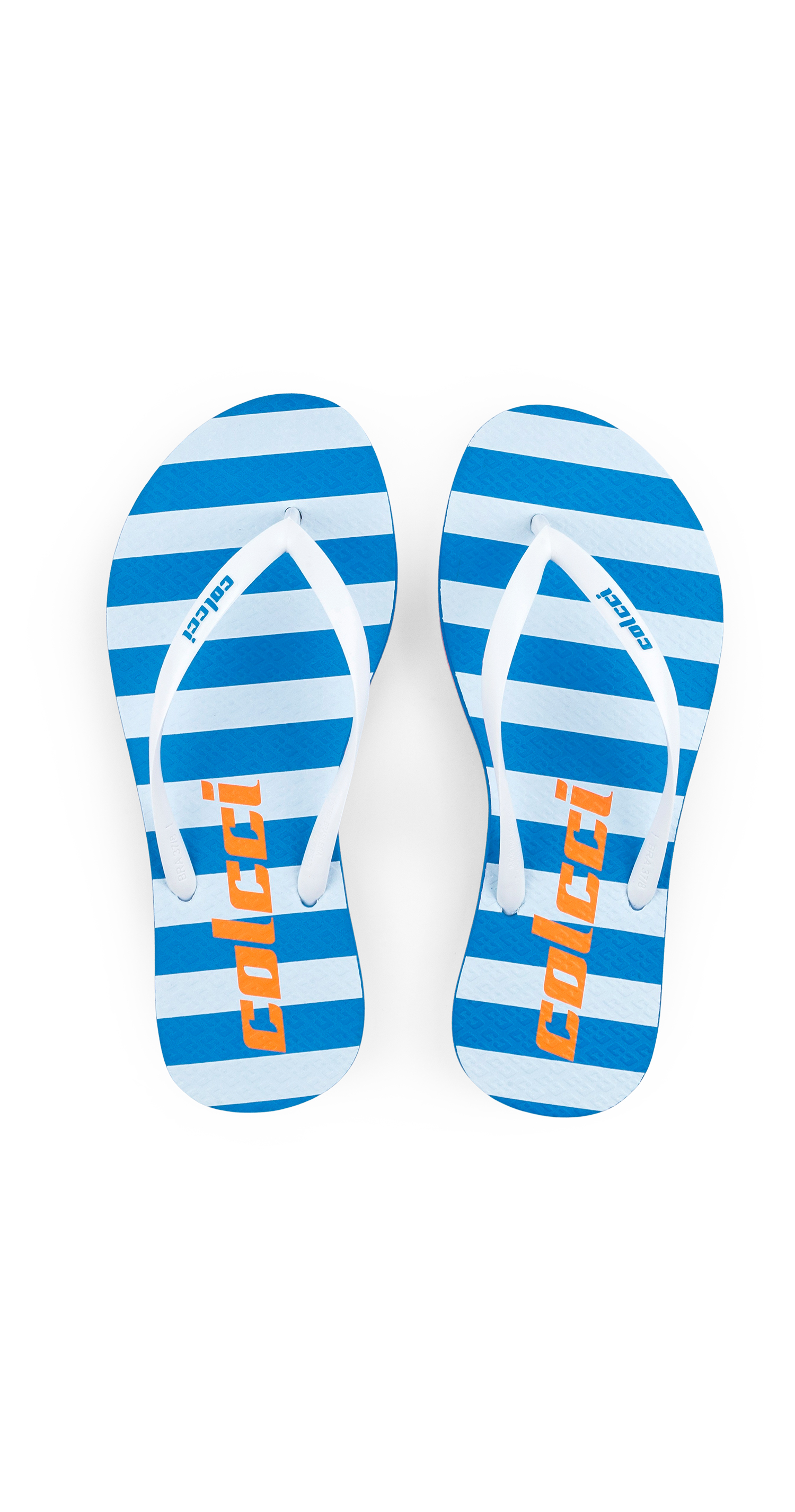 CHINELO LISTRAS COLCCI 33-34 AZUL TRANQUIL BLUE