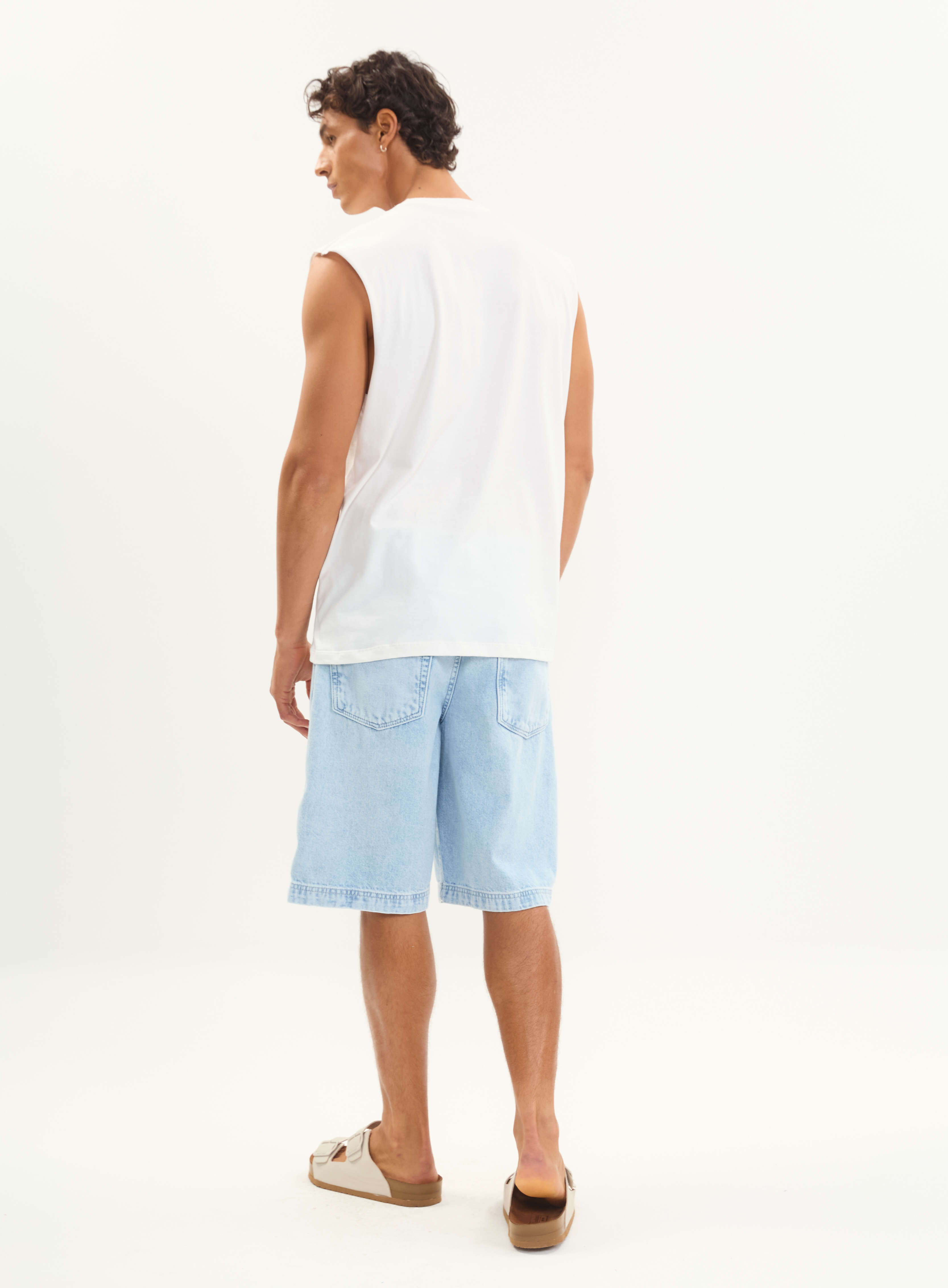 BERMUDA JEANS 40 INDIGO