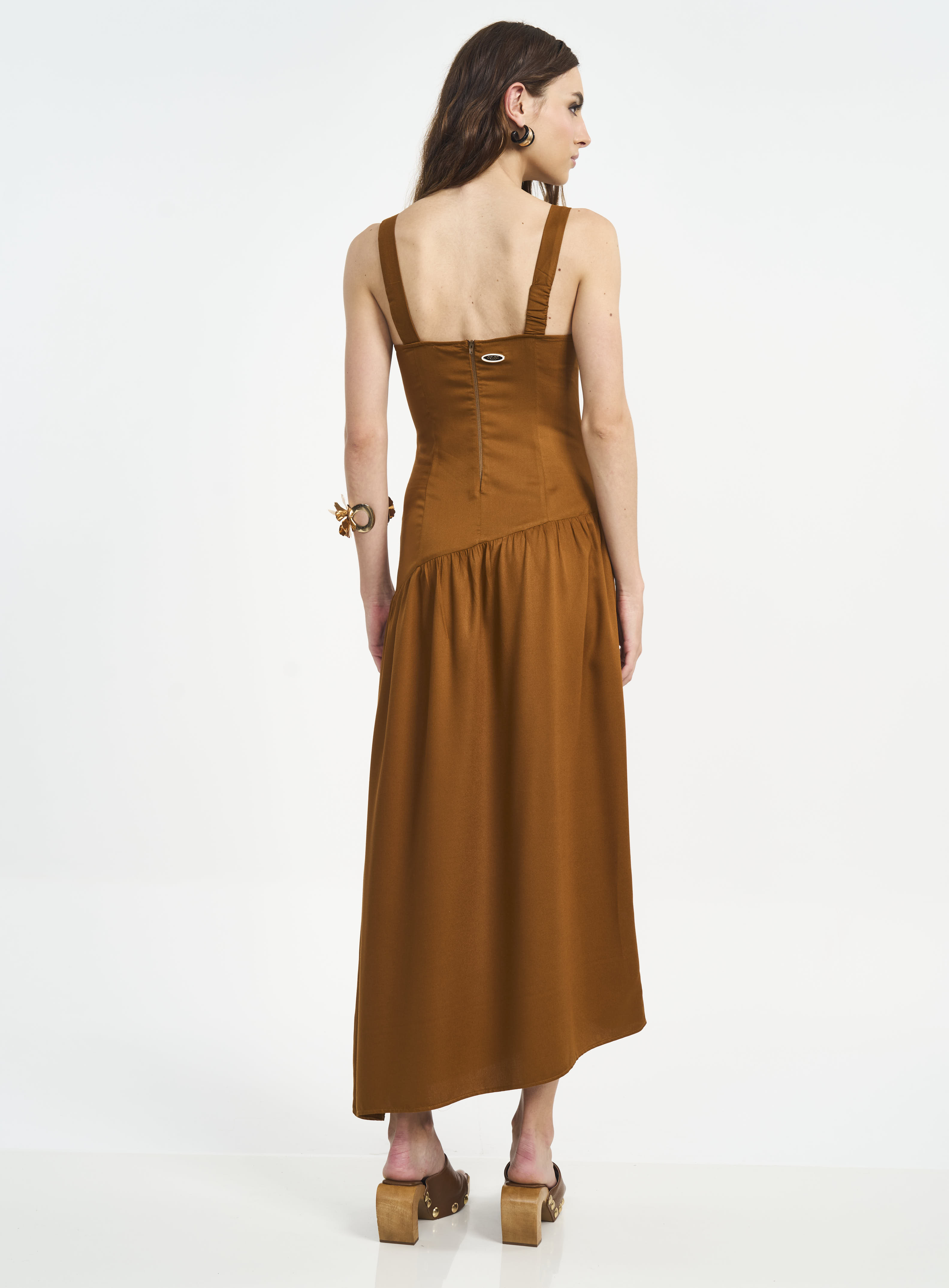 VESTIDO COLCCI M MARROM DROME