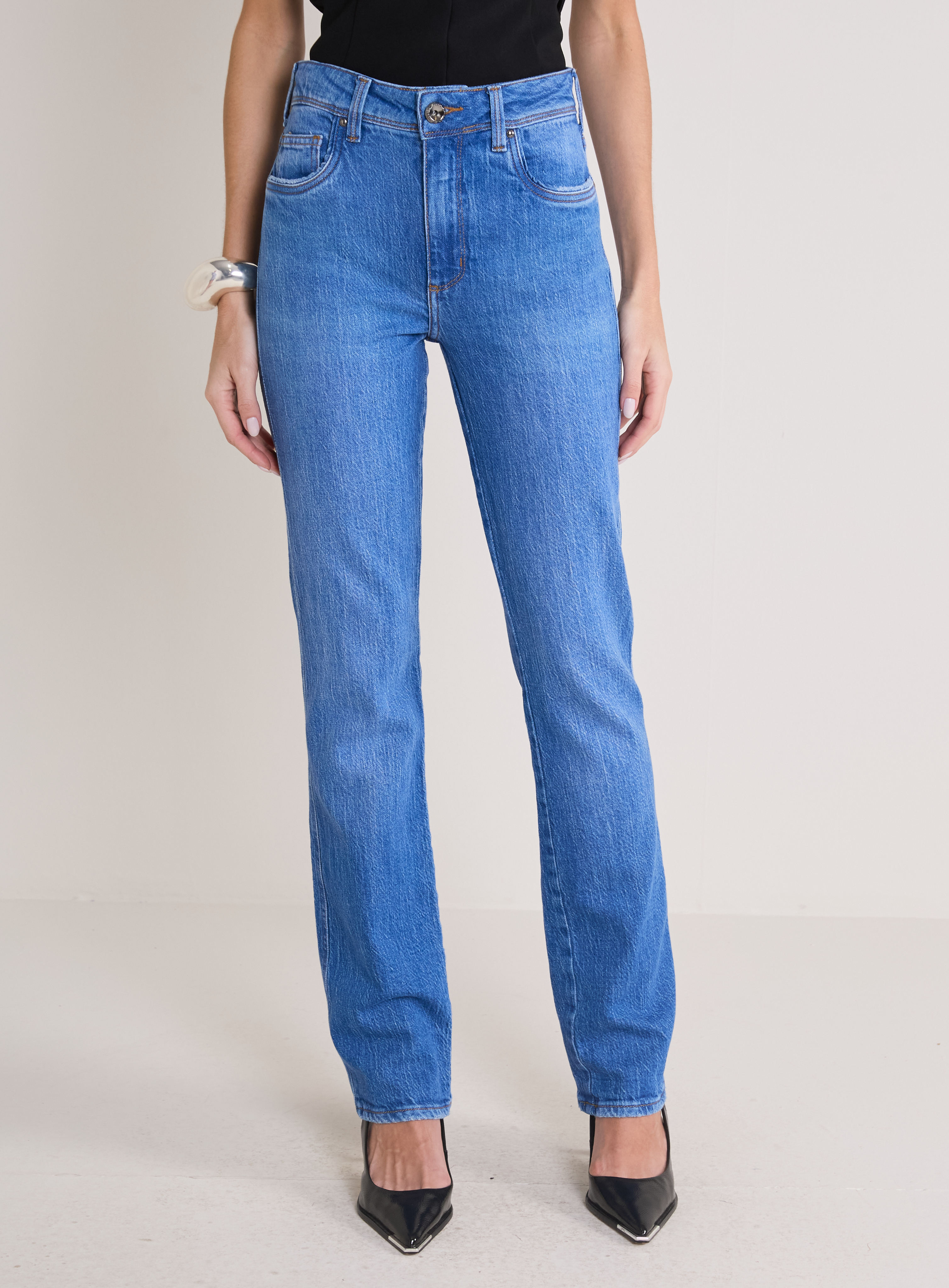 CALÇA JEANS MARISA 2 SLIM 38 INDIGO