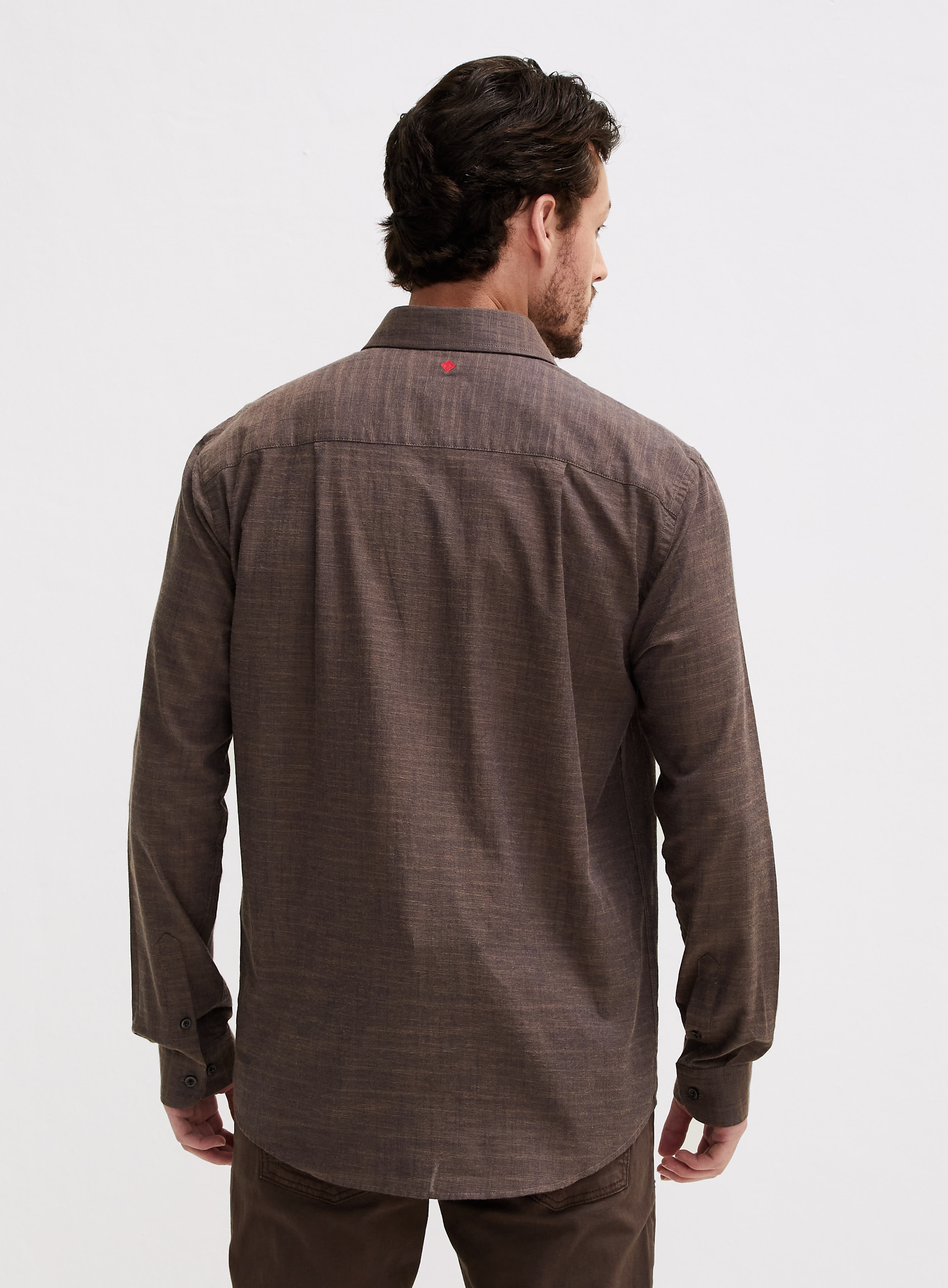 CAMISA RELAX GG MARROM/AZUL