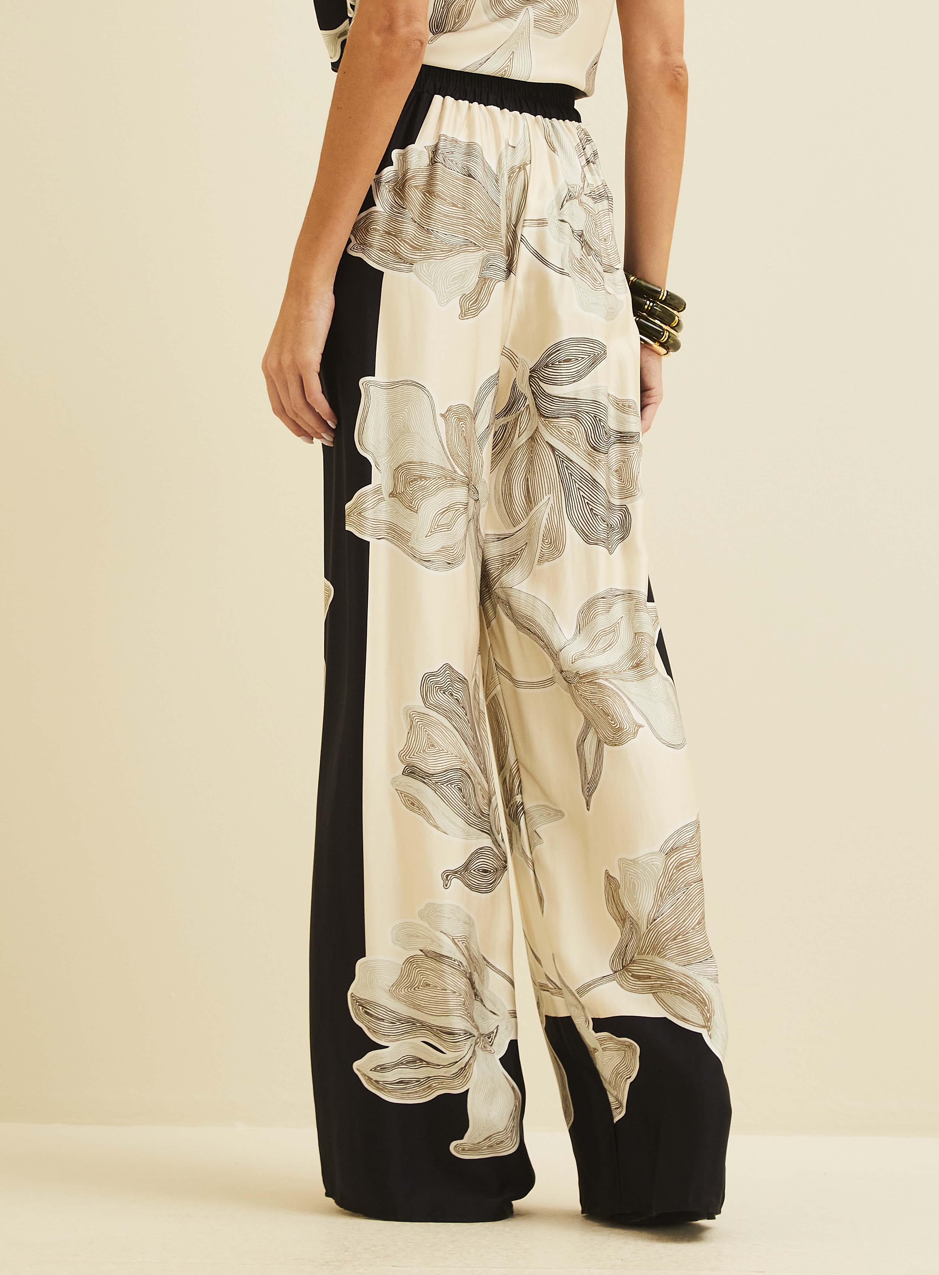 CALÇA ESTAMPADA P BOTANICAL LINES