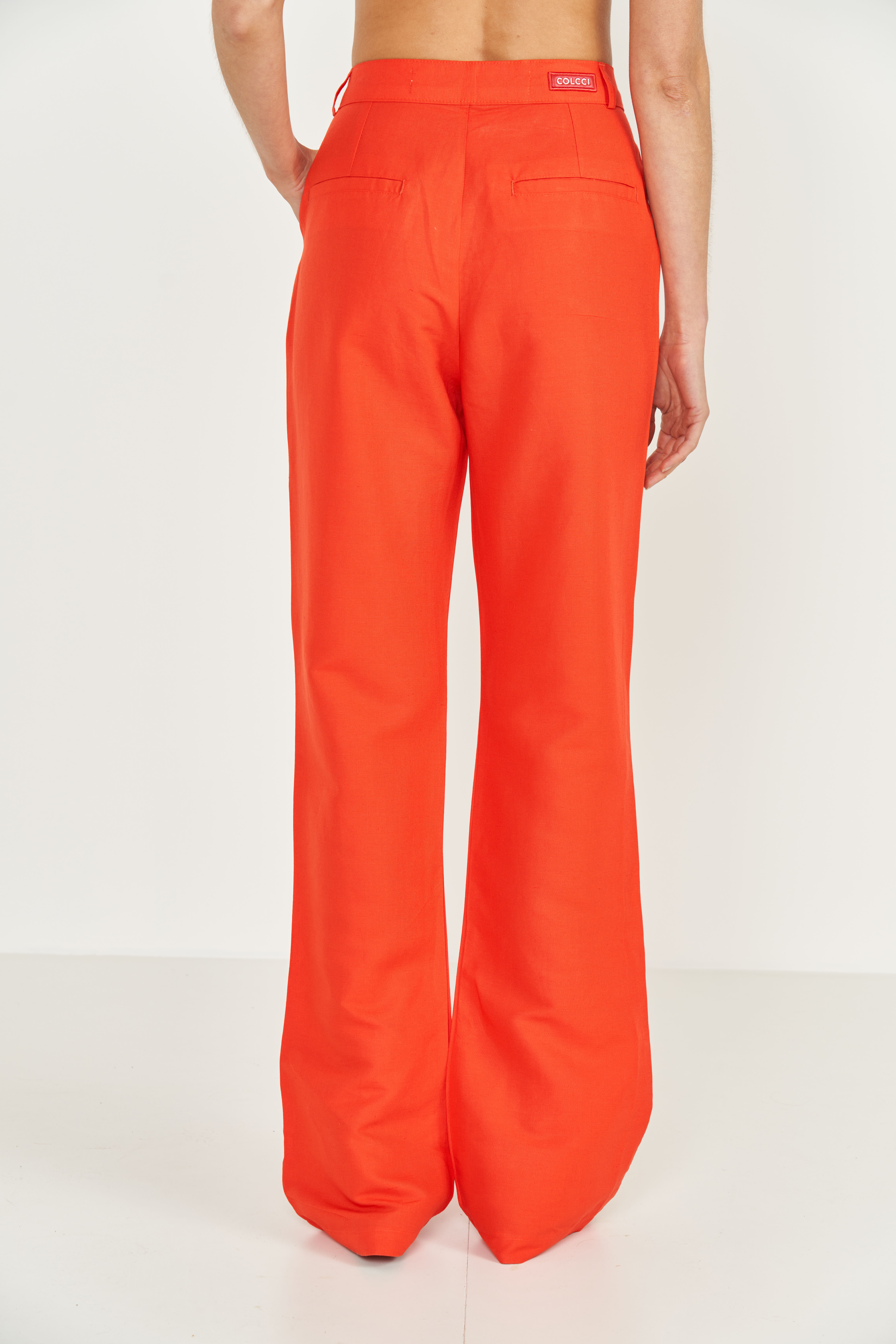 CALÇA LINHO G VERMELHO NIVES