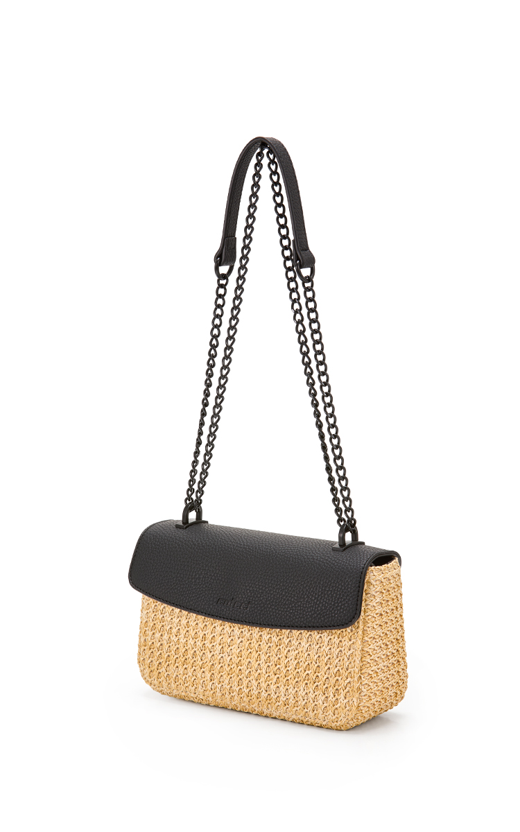 BOLSA COLCCI FEM SHOULDER PALHA U NATURAL