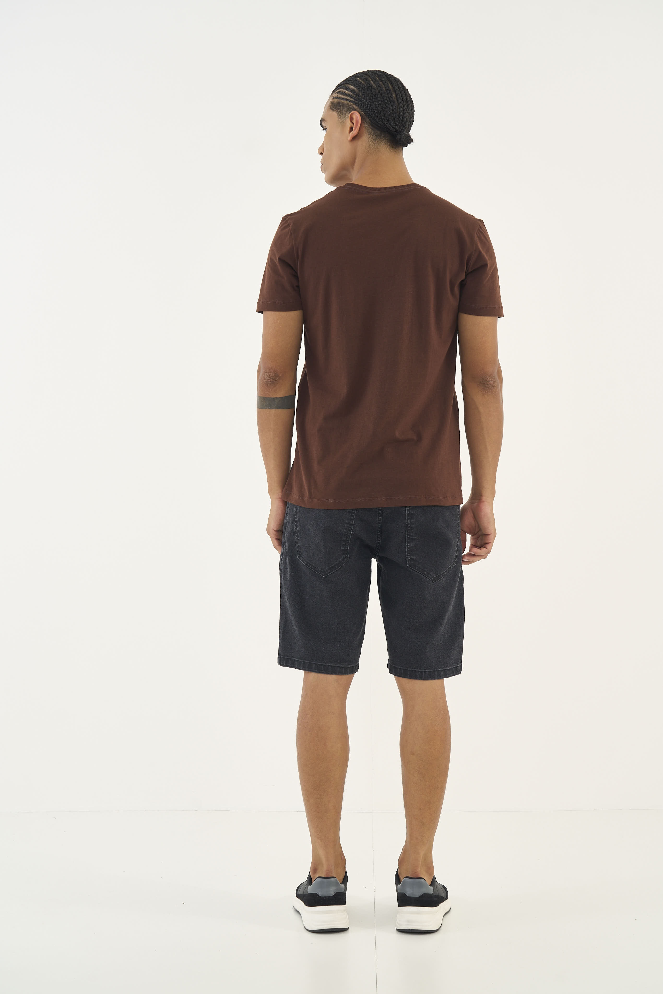 BERMUDA JEANS DAVI 42 IND.PRETO