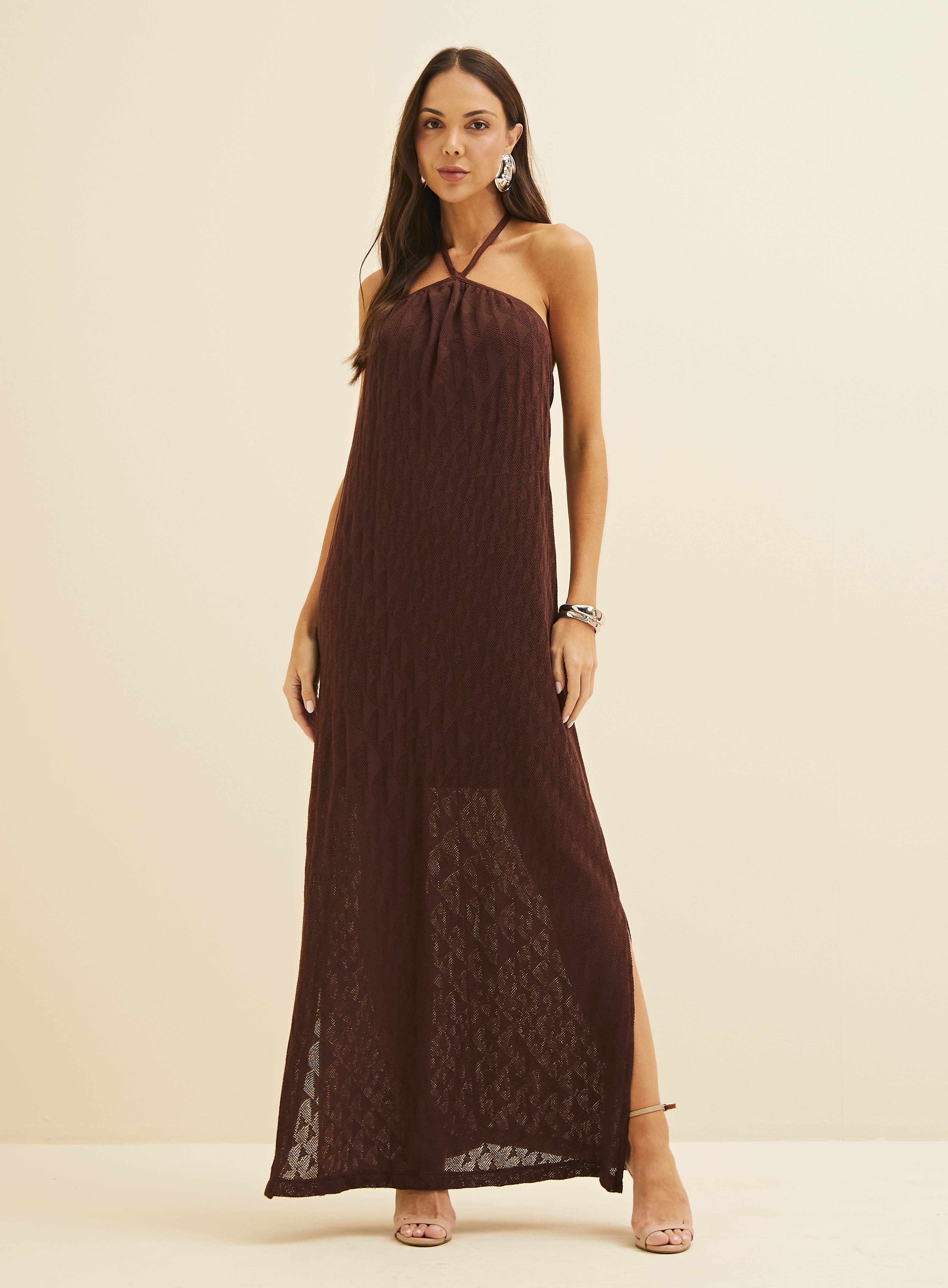VESTIDO FORUM M MARROM UNDERGROUND