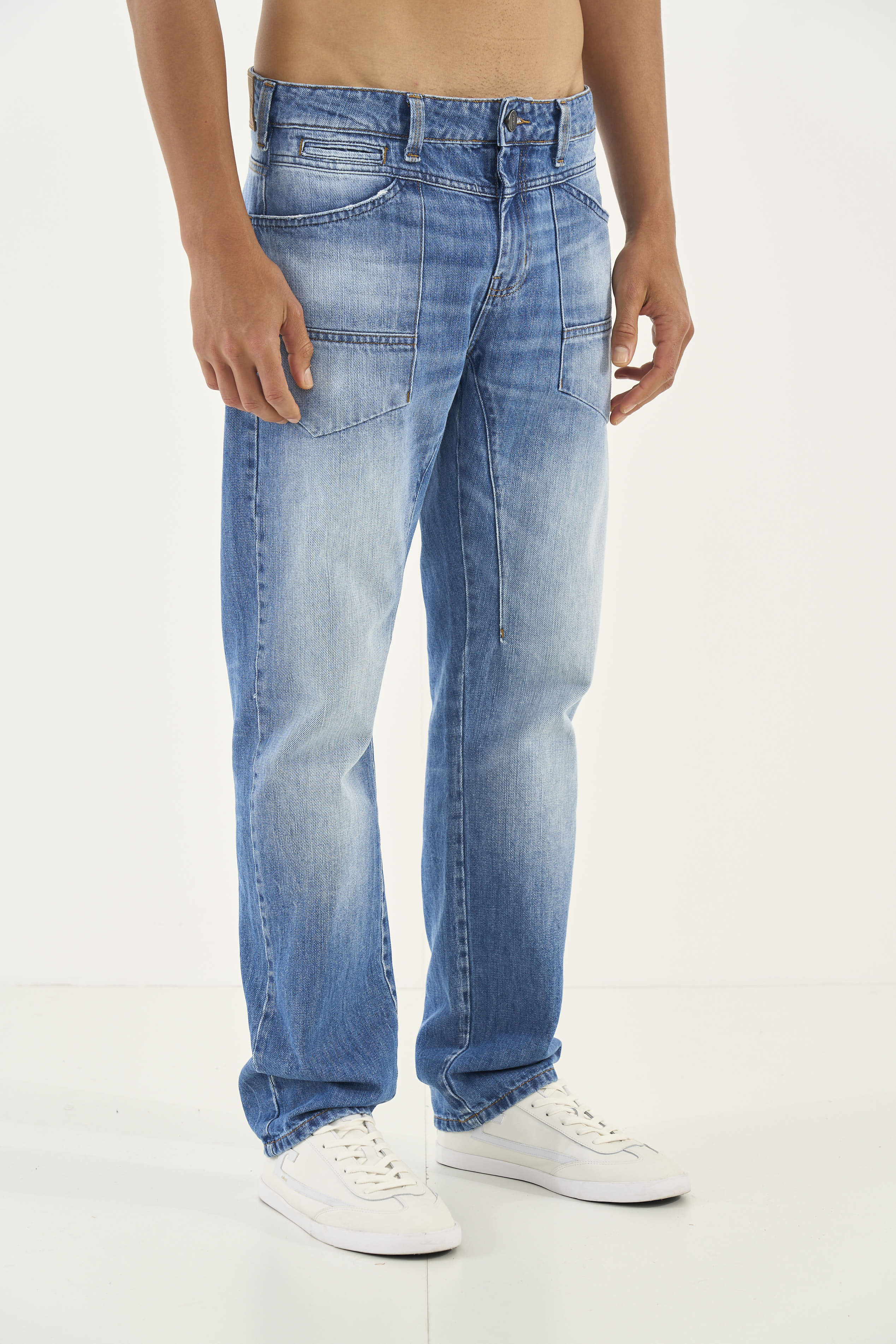 CALÇA JEANS RETA 42 INDIGO