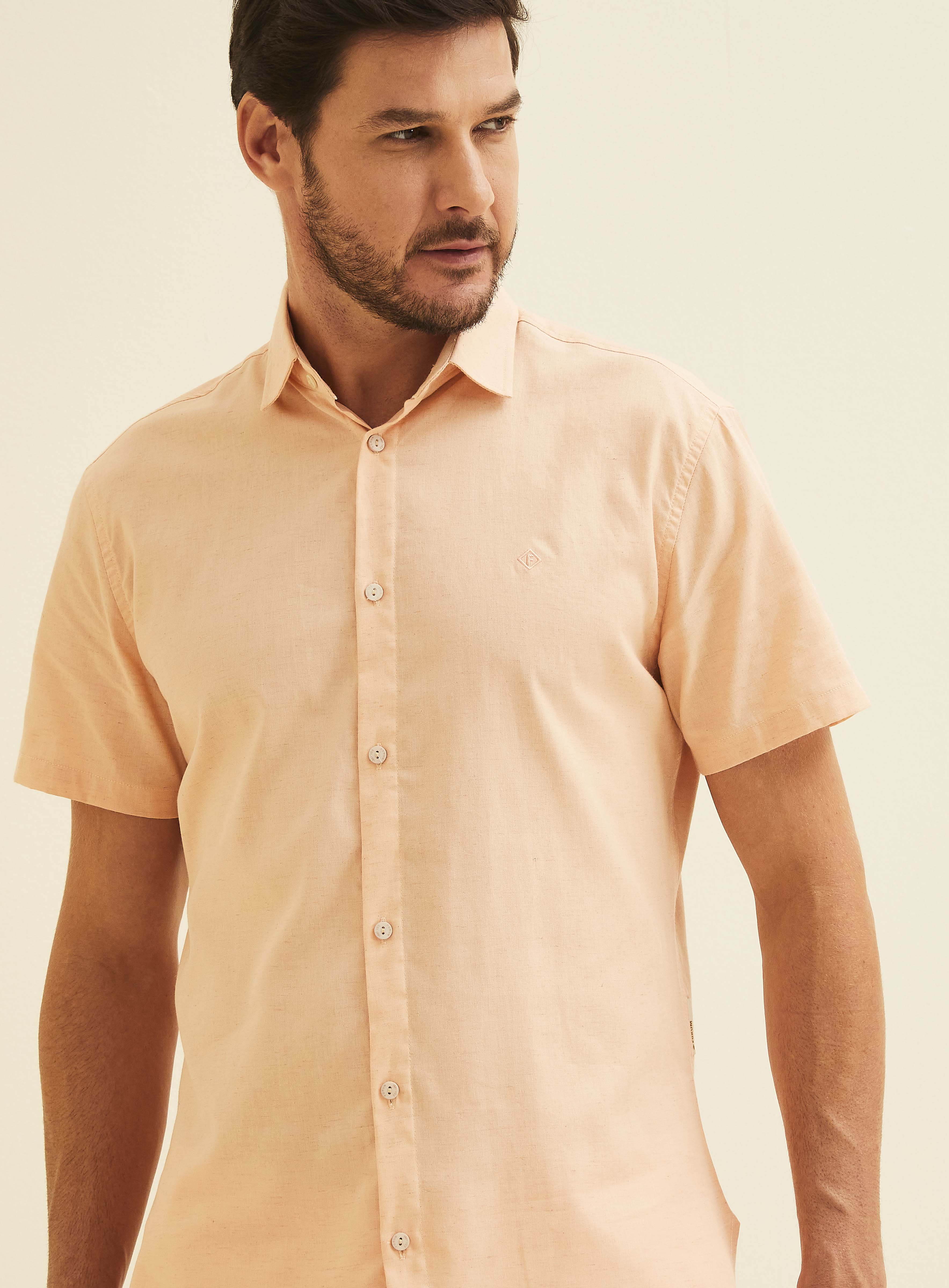 CAMISA LINHO ST BARTHS GG ROSA CANDY PEACH