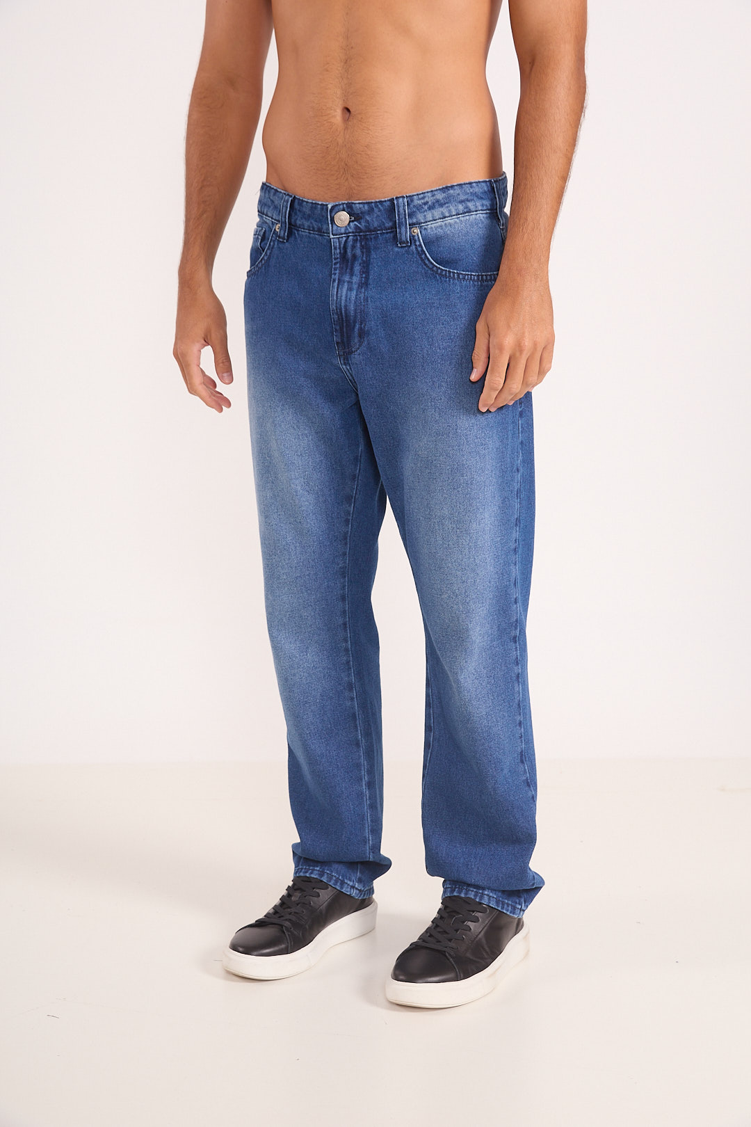 CALÇA JEANS RETA 38 INDIGO
