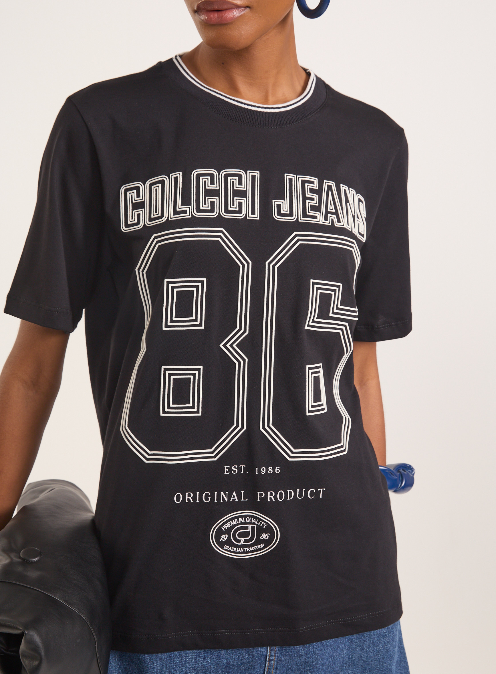 CAMISETA COLCCI JEANS P PRETO