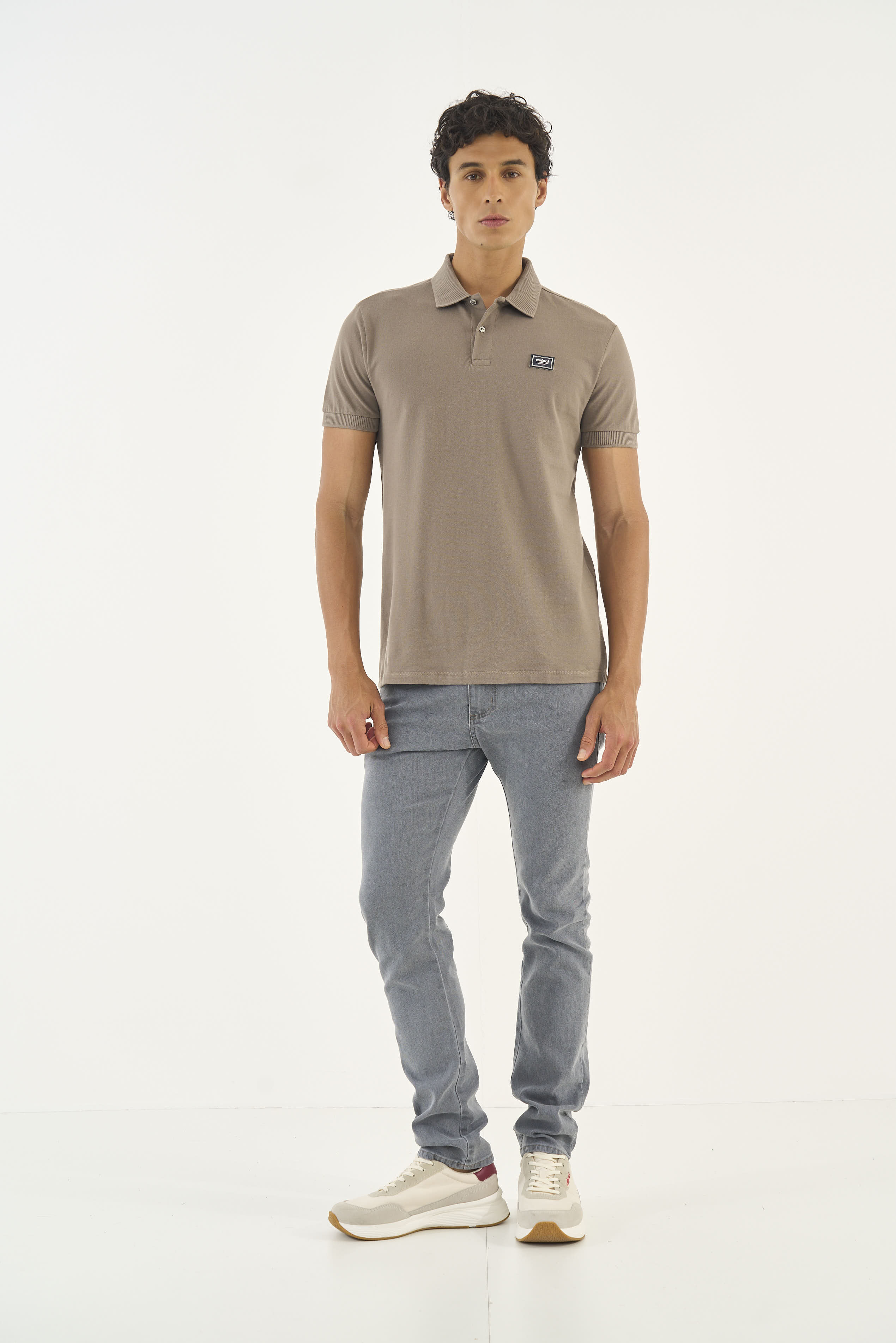 POLO COLCCI G BEGE CINZAS