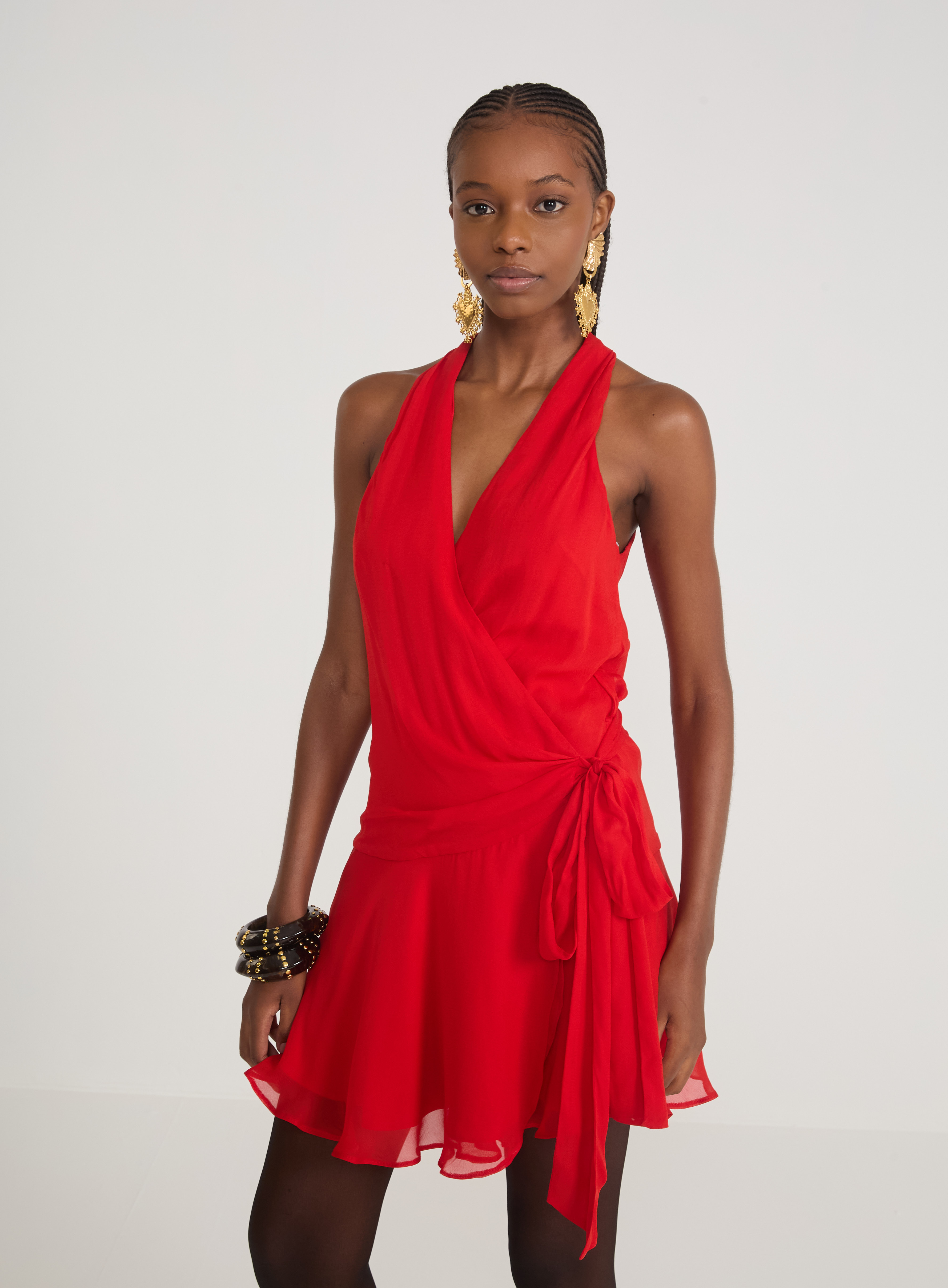 VESTIDO COLCCI M VERMELHO SPARKL