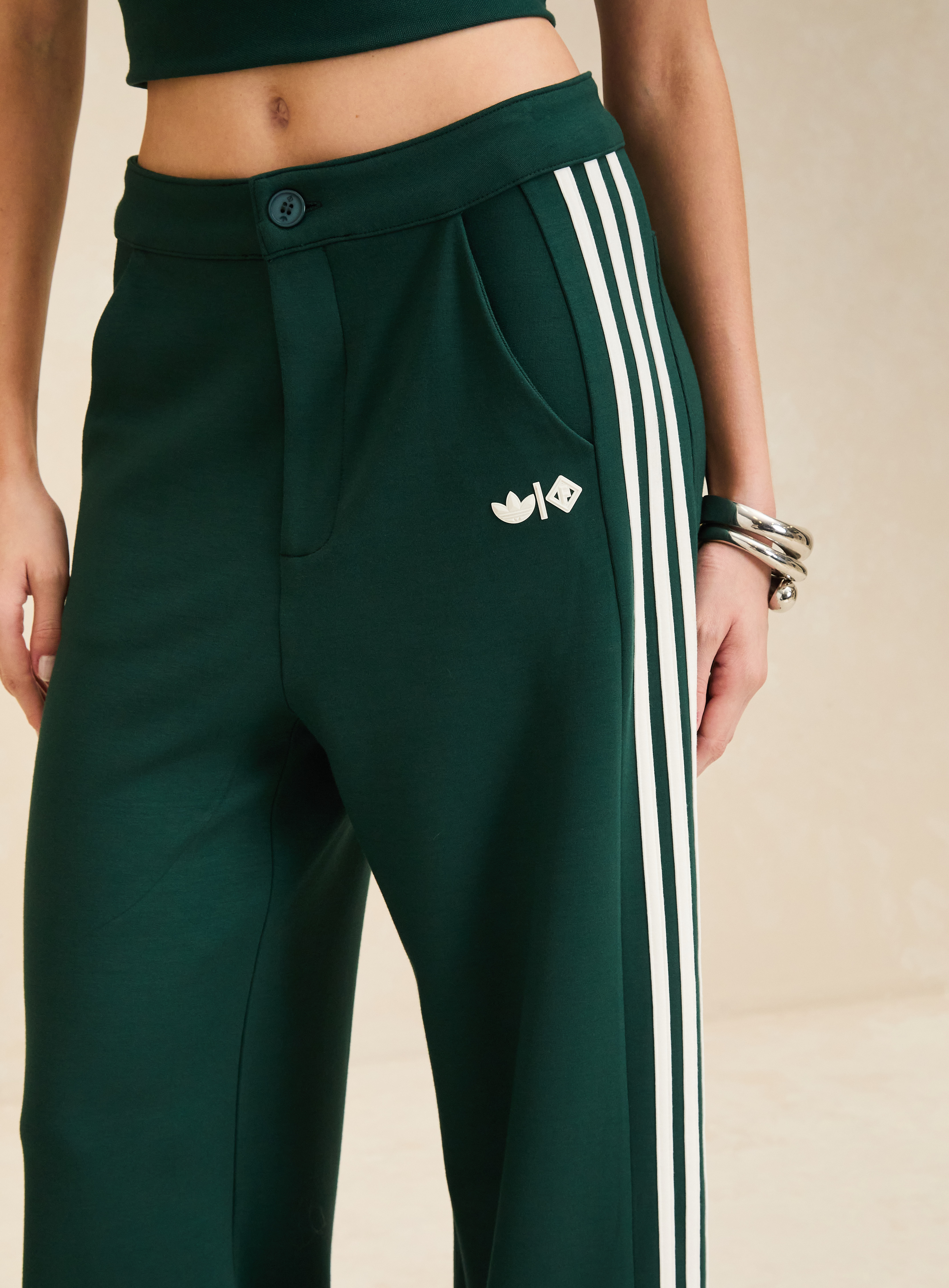 CALÇA ADIDAS FORUM GG VERDE / OFF FEM