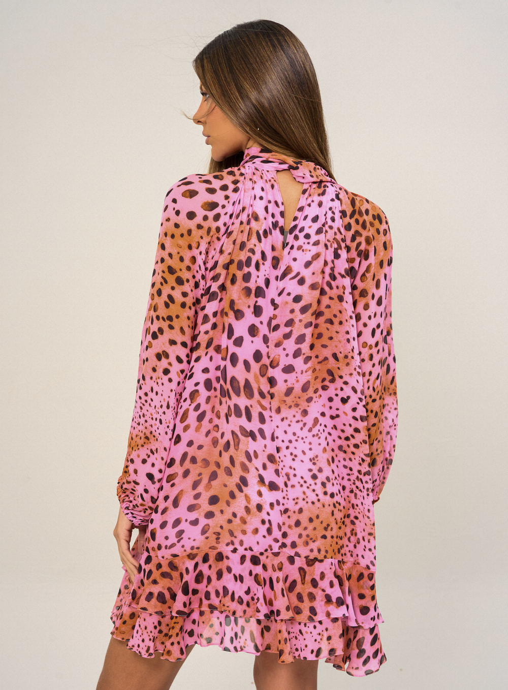 VESTIDO ESTAMPADO G PINK JAGUAR
