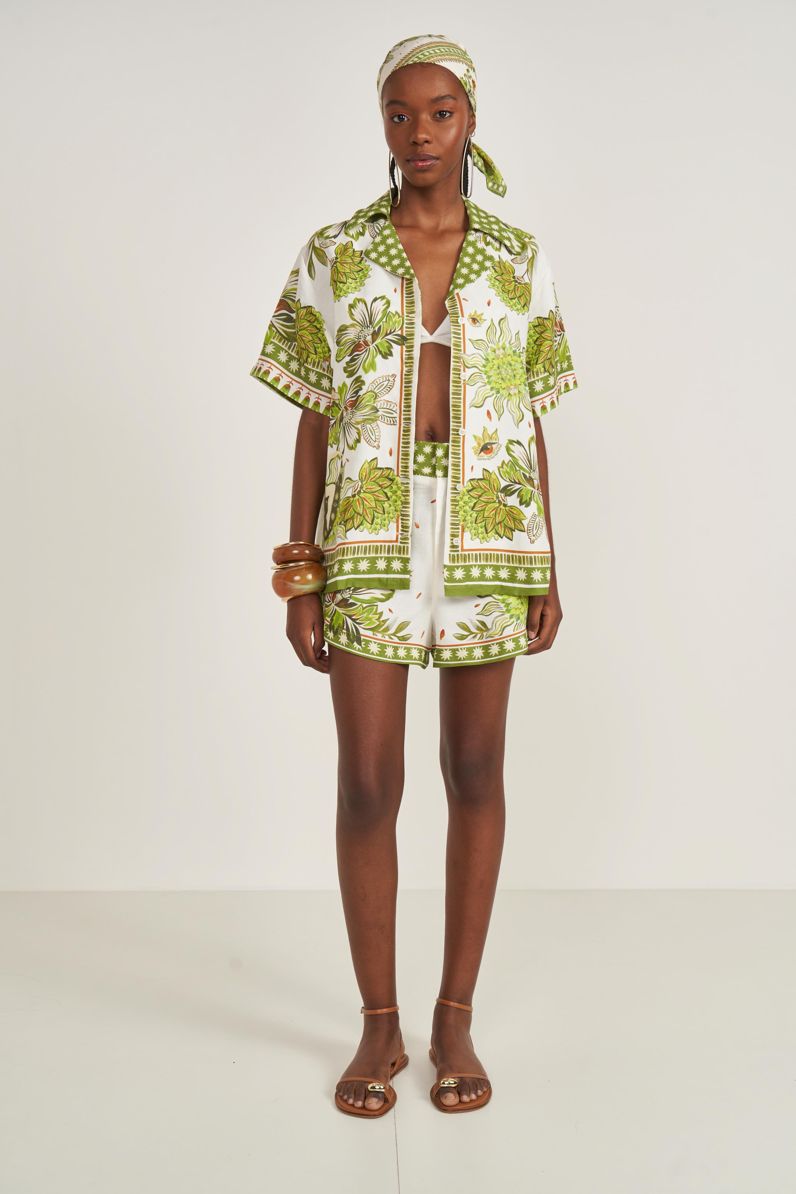 CAMISA LINHO ESTAMPADA P MISTICA II