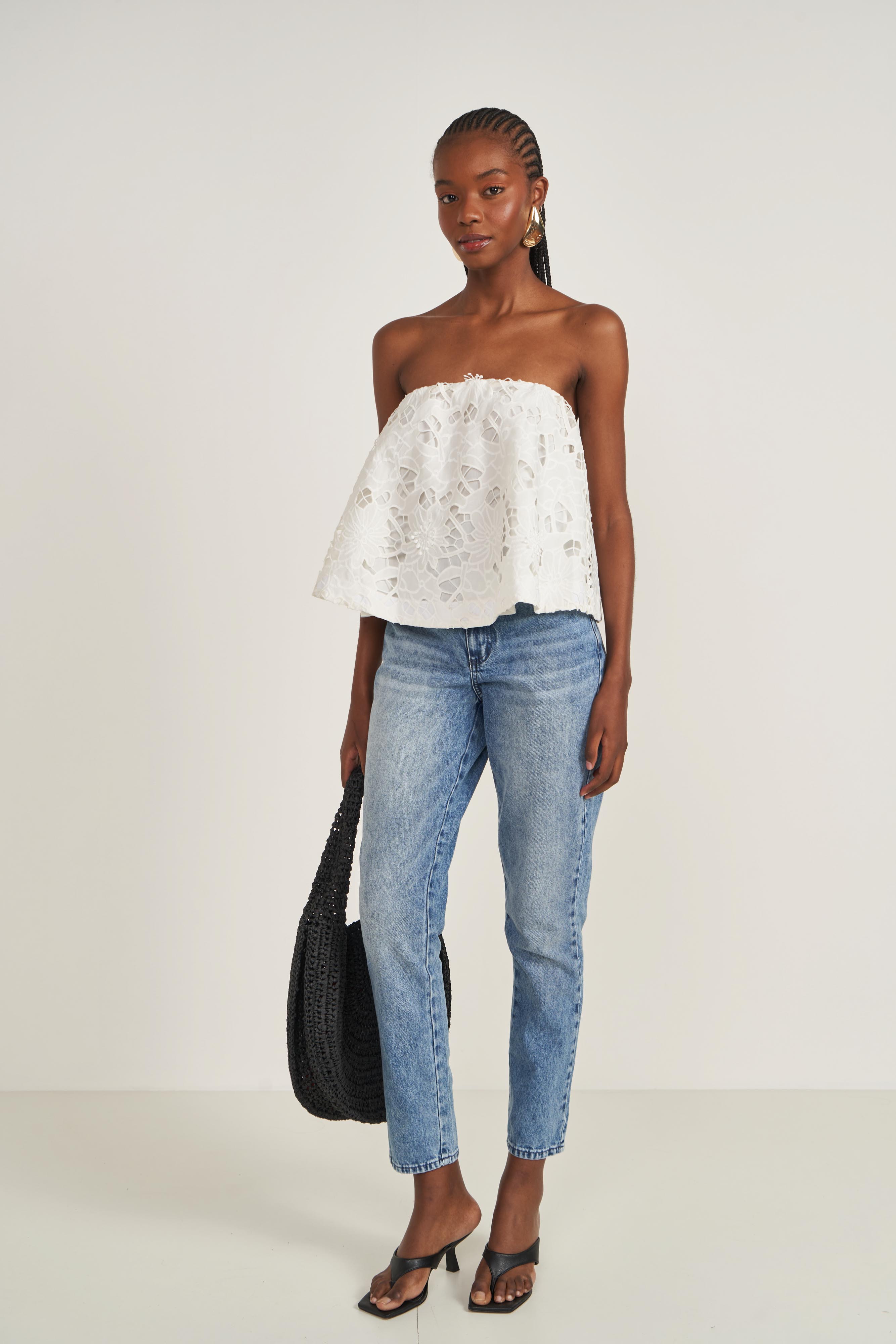 BLUSA BORDADA M OFF SHELL