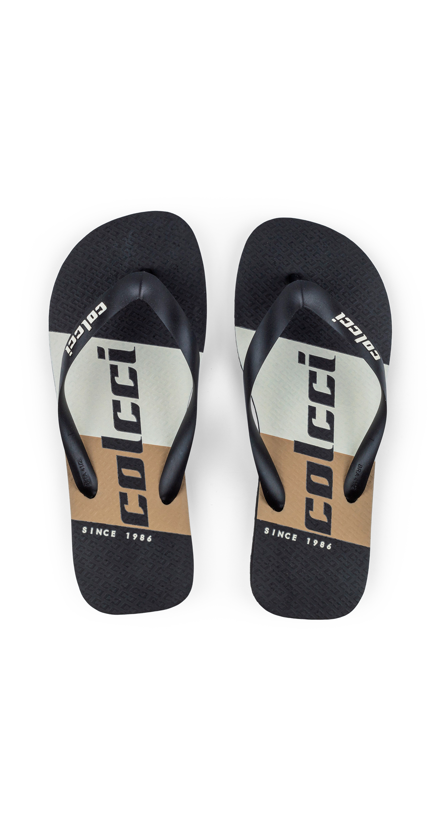 CHINELO MASCULINO TRICOLOR COLCCI 37-38 AZUL DARKN