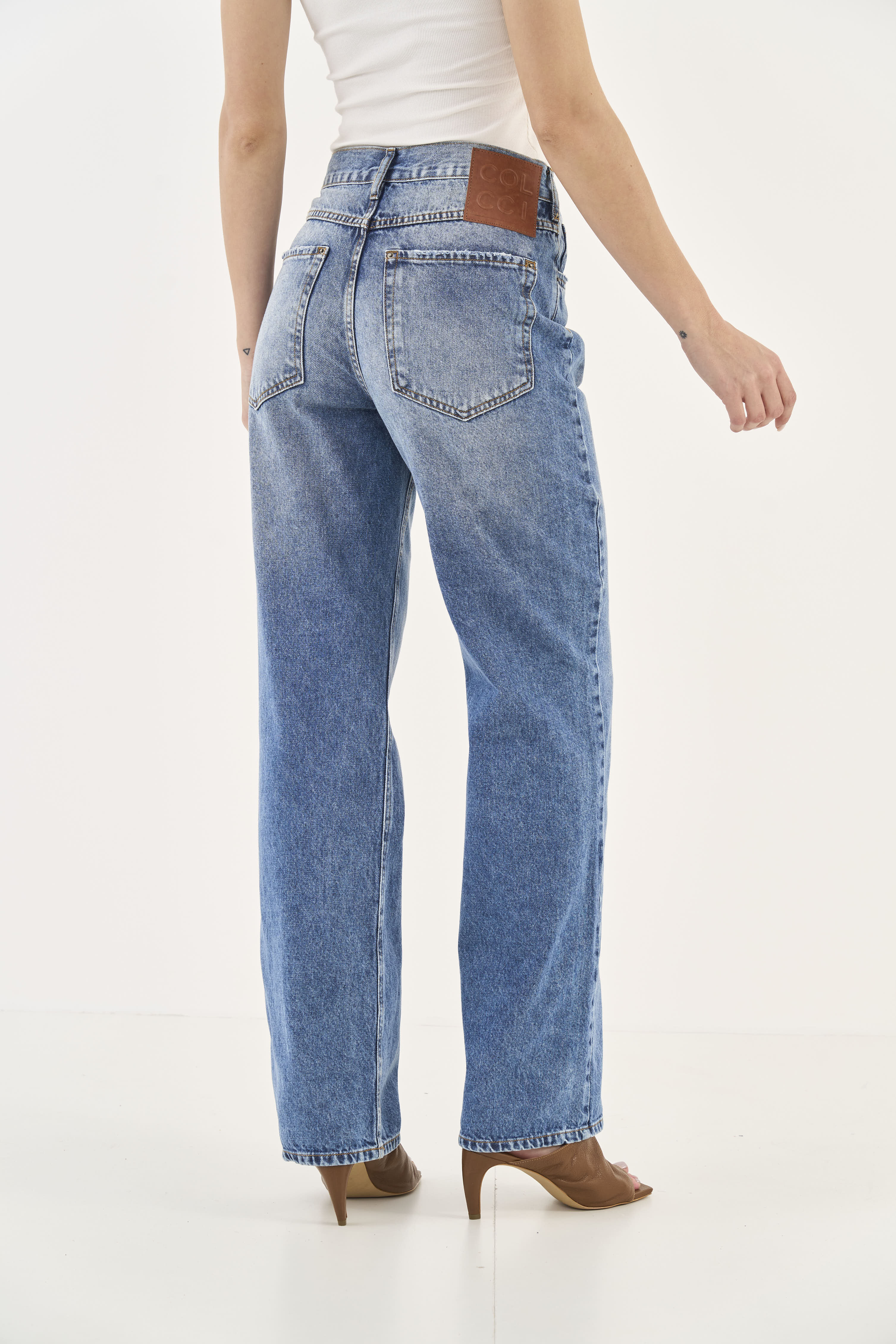 CALÇA JEANS LEONI LOW 40 INDIGO