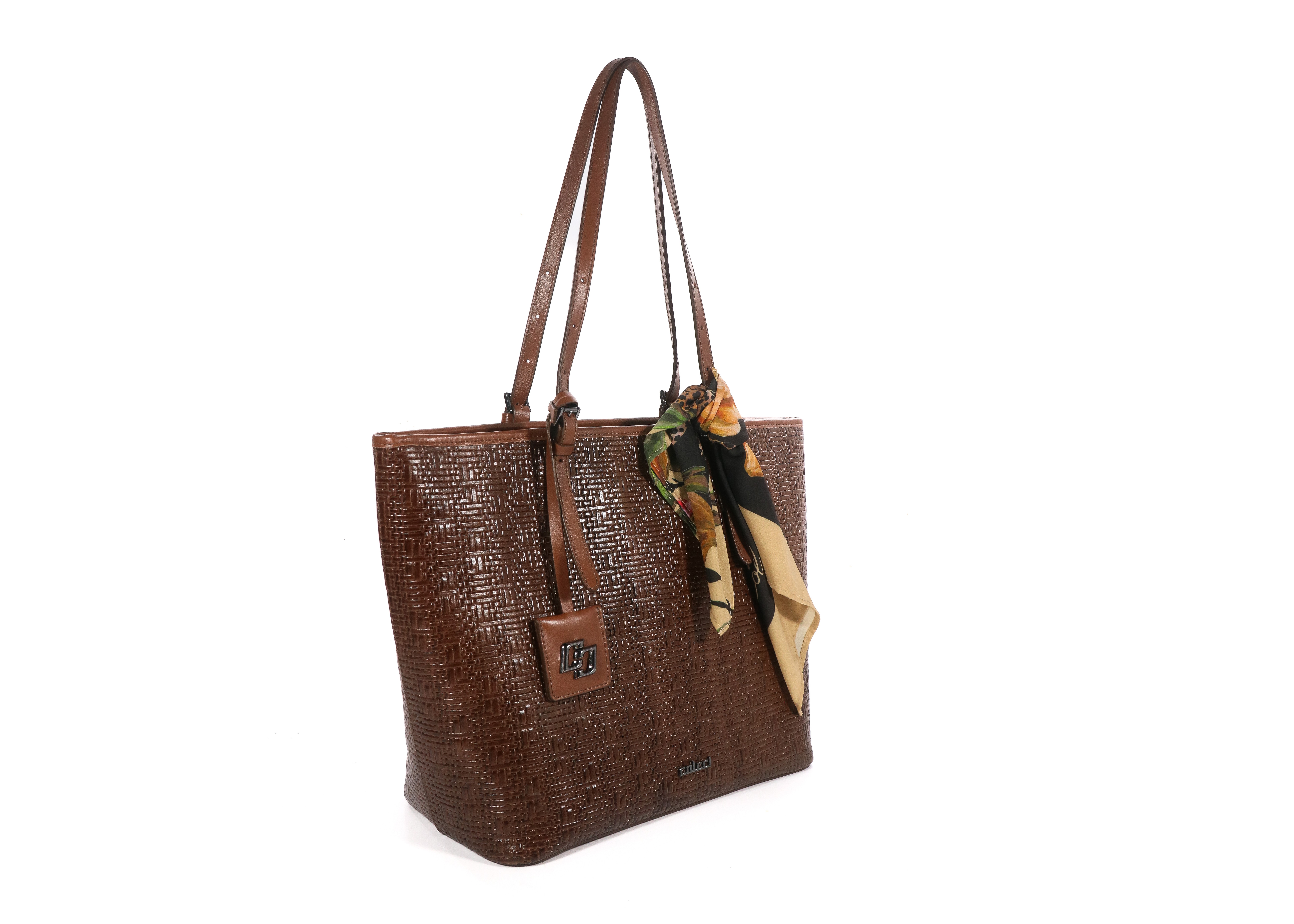 BOLSA COLCCI SHOPPING LIA LENÇO U MARROM TIRAMISU
