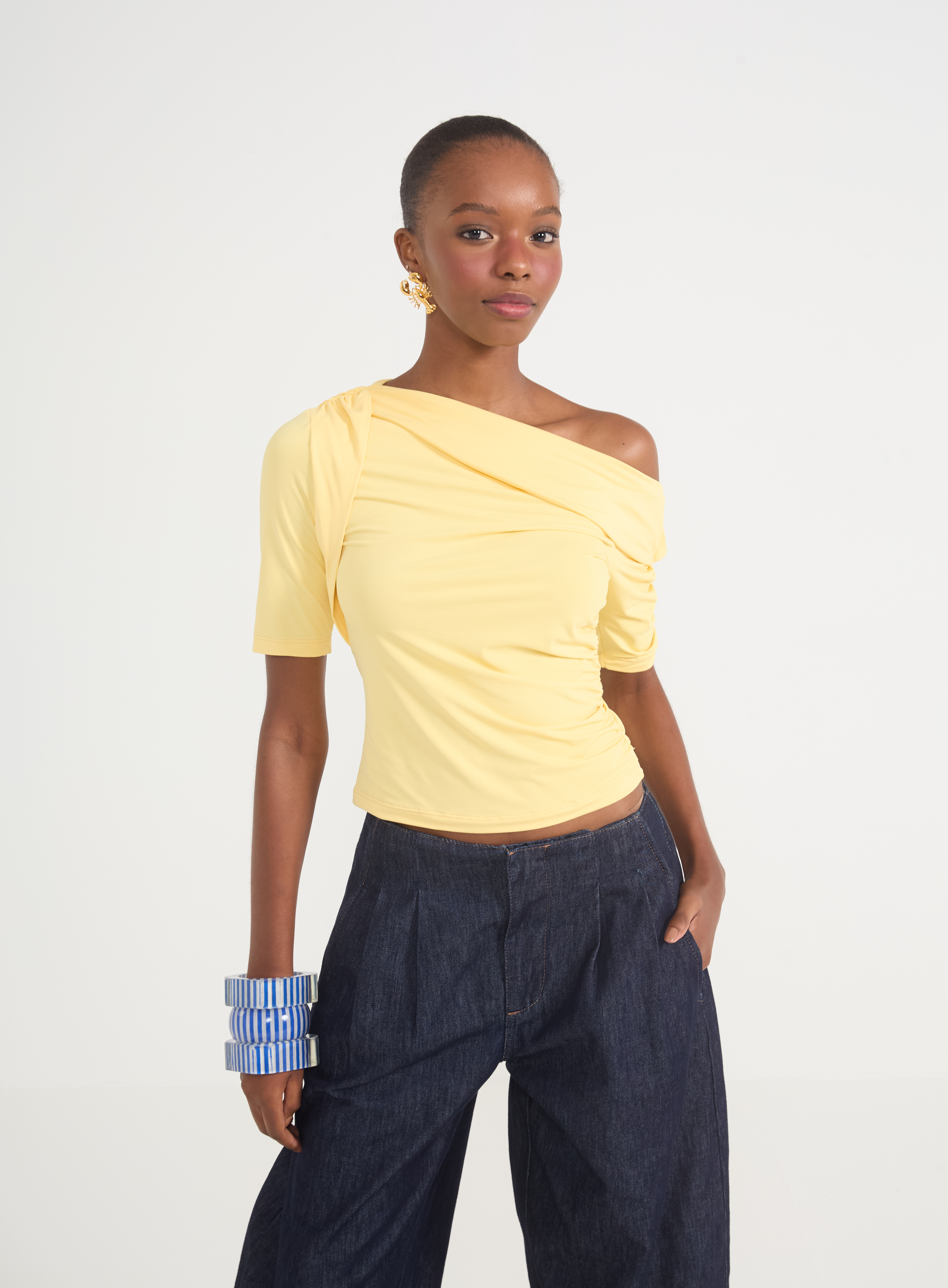 BLUSA COLCCI M AMARELO CORNISH