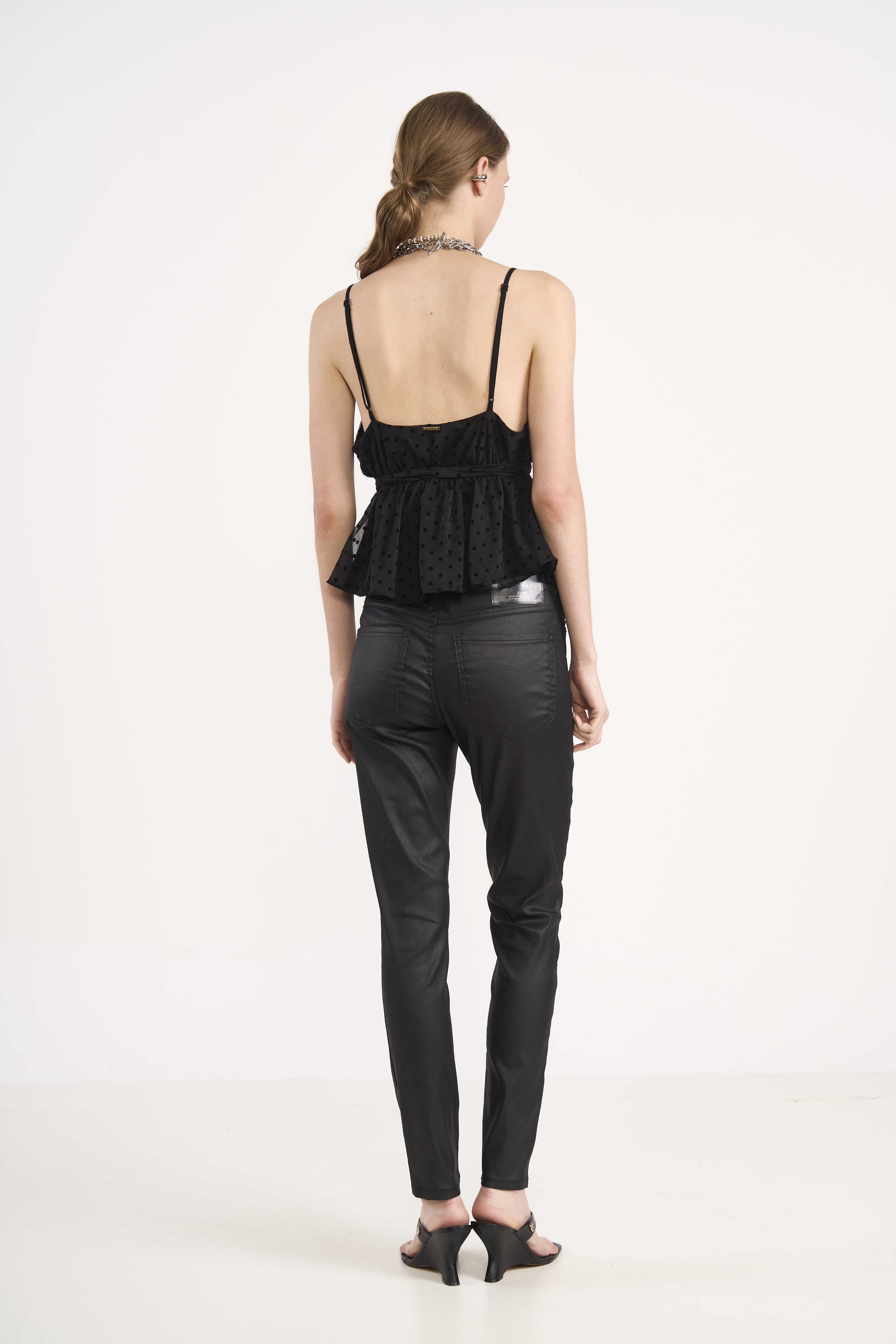 CALÇA SARJA BIA 34 PRETO