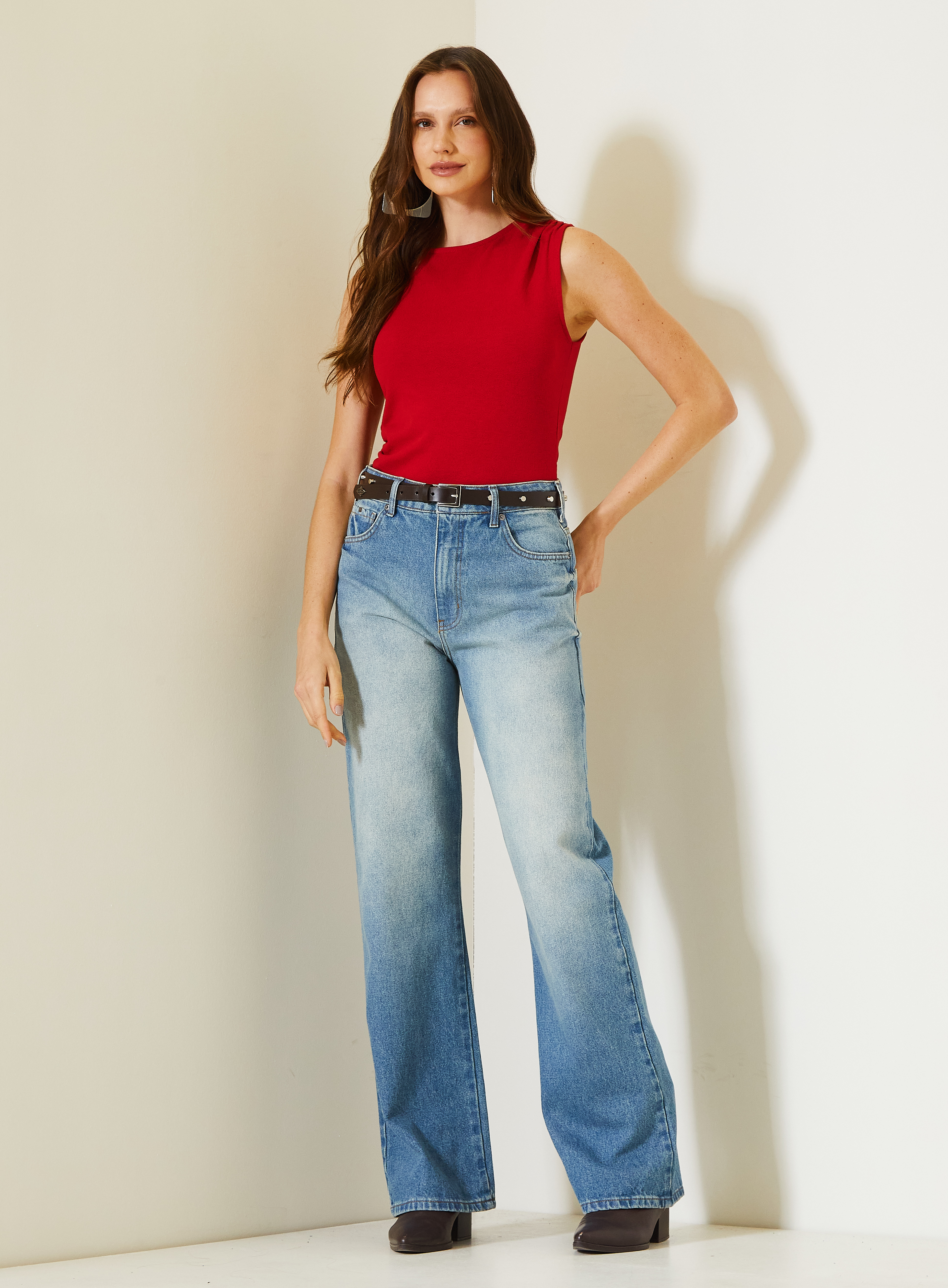 CALÇA JEANS LOOSE FIT 40 INDIGO