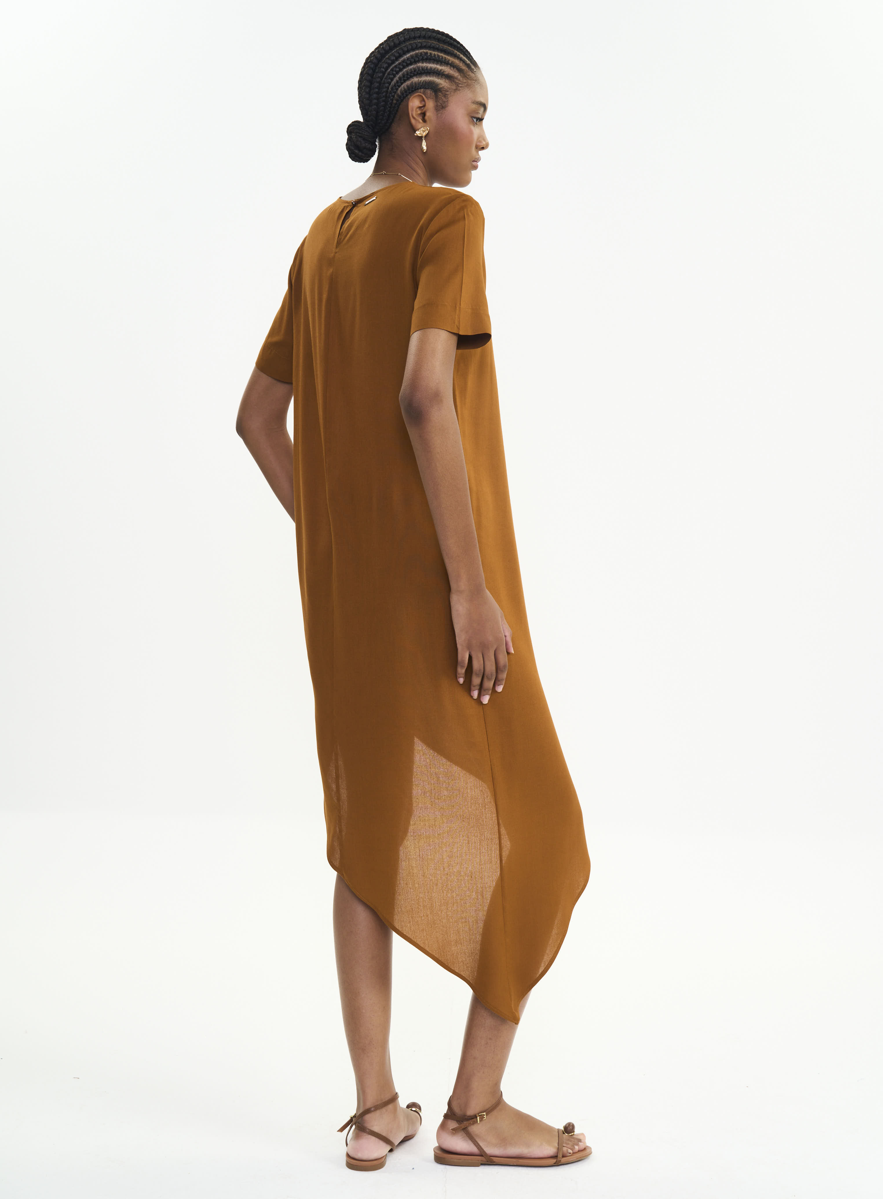 VESTIDO COLCCI M MARROM DROME